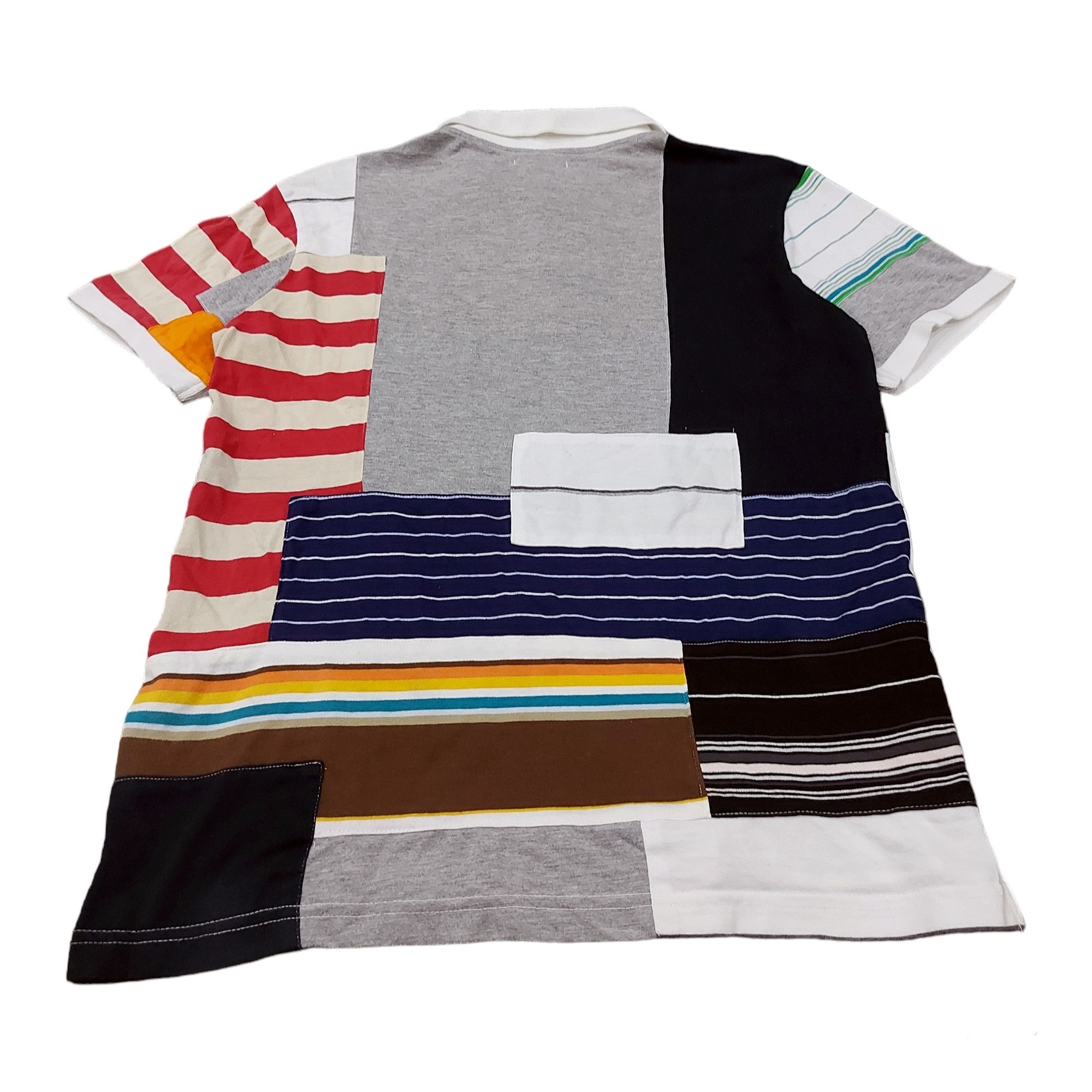 Japanese Brand Rare! Browny Japanese Brand Patchwork Polo Size US M / EU 48-50 / 2 - 4 Thumbnail