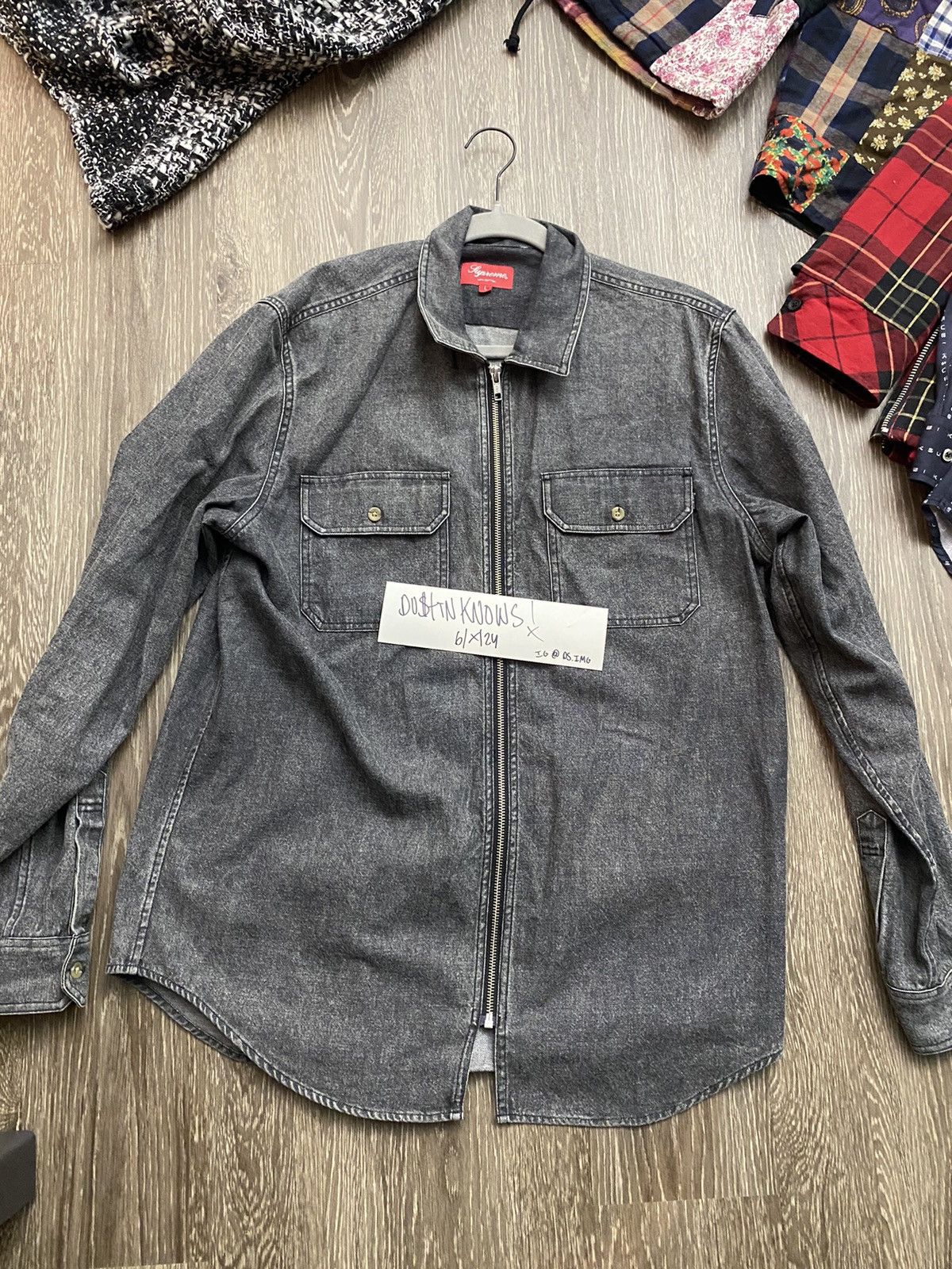 Supreme Supreme denim zip up Size US L / EU 52-54 / 3 - 2 Thumbnail