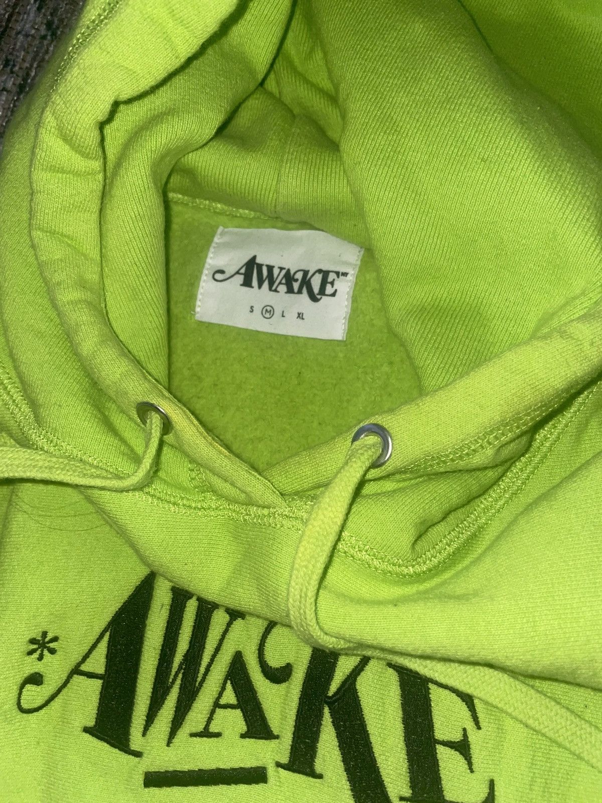 Awake NY Awake NY Embroidered Hoodie, Lime Green Size US M / EU 48-50 / 2 - 3 Thumbnail