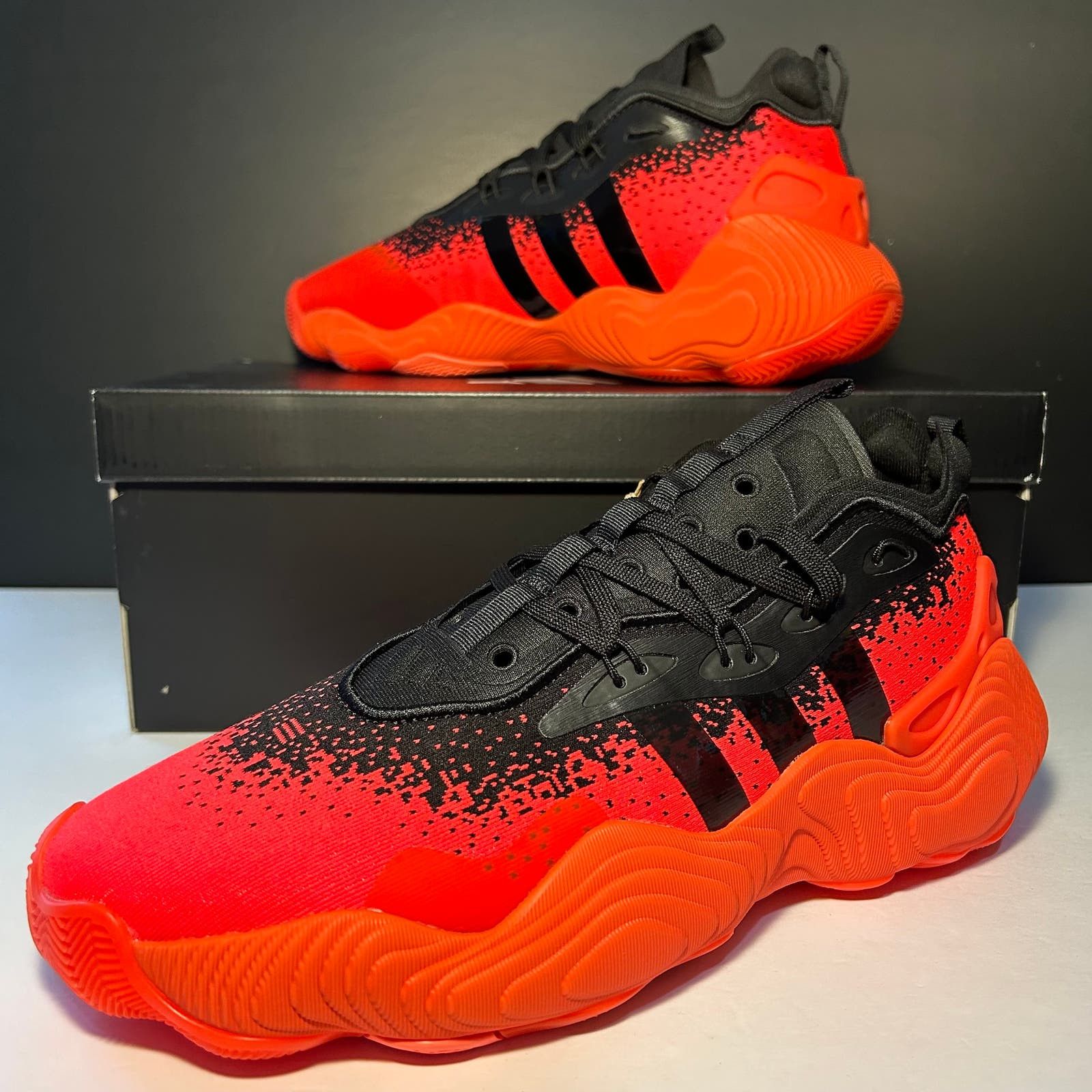 image of Adidas Trae Young 3 Basketball Black/red M10.5 W11.5 If5605 Shoes, Men's