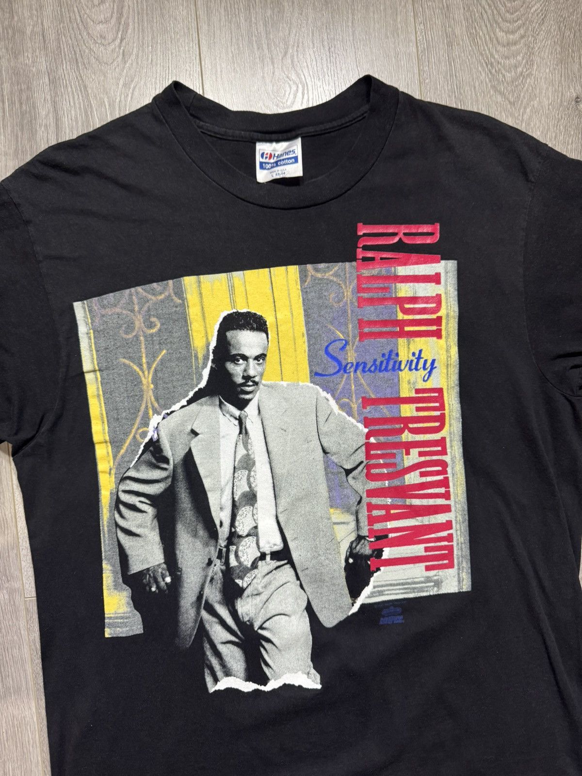 Hanes Rare Vintage Ralph Tresvant Sensitivity Rap Tee Size US L / EU 52-54 / 3 - 2 Thumbnail