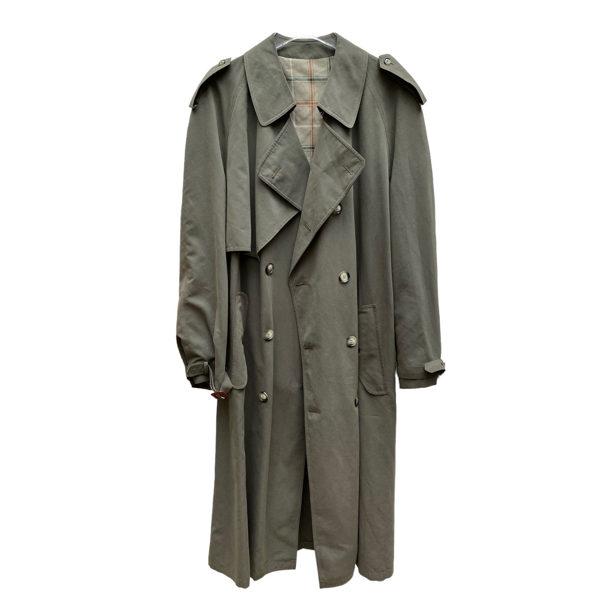 image of YVES Saint Laurent Vintage Kaki Trench Raincoat, Men's (Size Large)