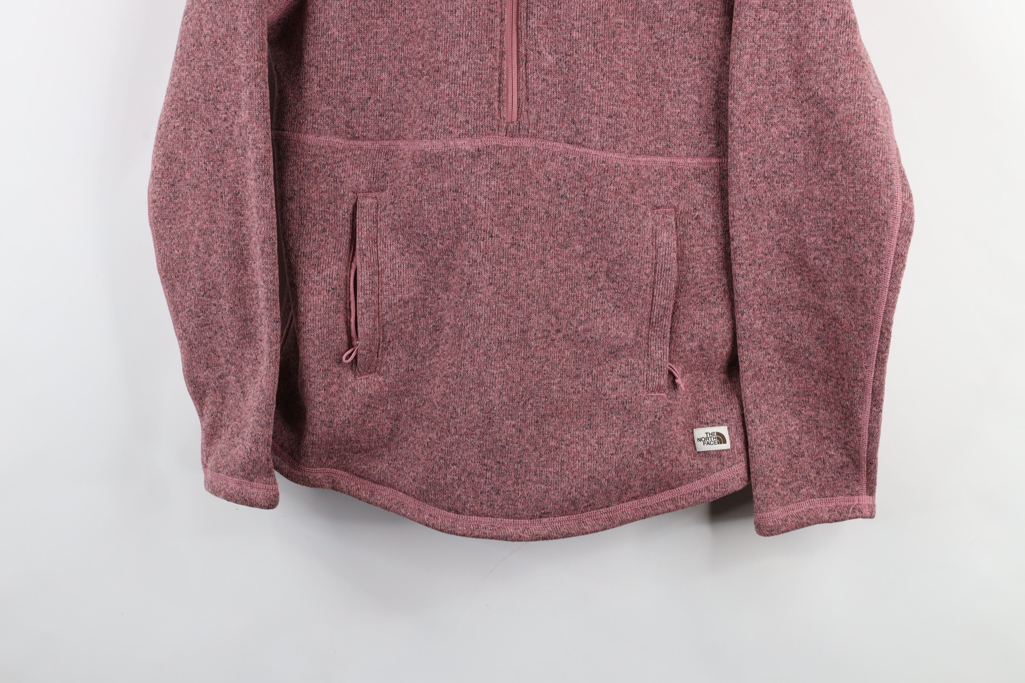 The North Face × Vintage The North Face Crescent Hooded 1/4 Zip Fleece Sweater Size M / US 6-8 / IT 42-44 - 3 Thumbnail