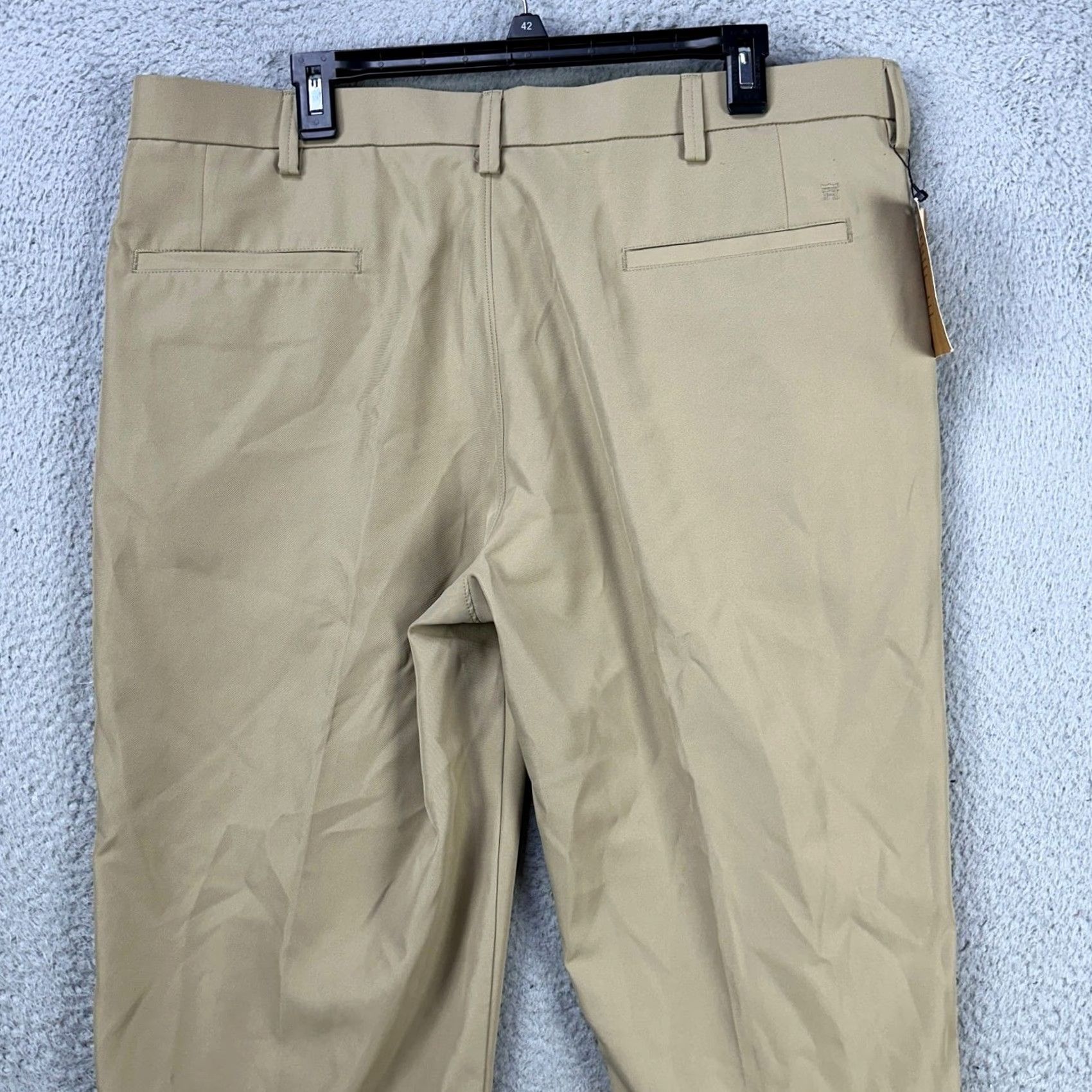 Haggar Haggar Men Performance Slacks Pants 38X32 Beige Straight Fit Chino Pockets NEW Size US 38 / EU 54 - 3 Thumbnail