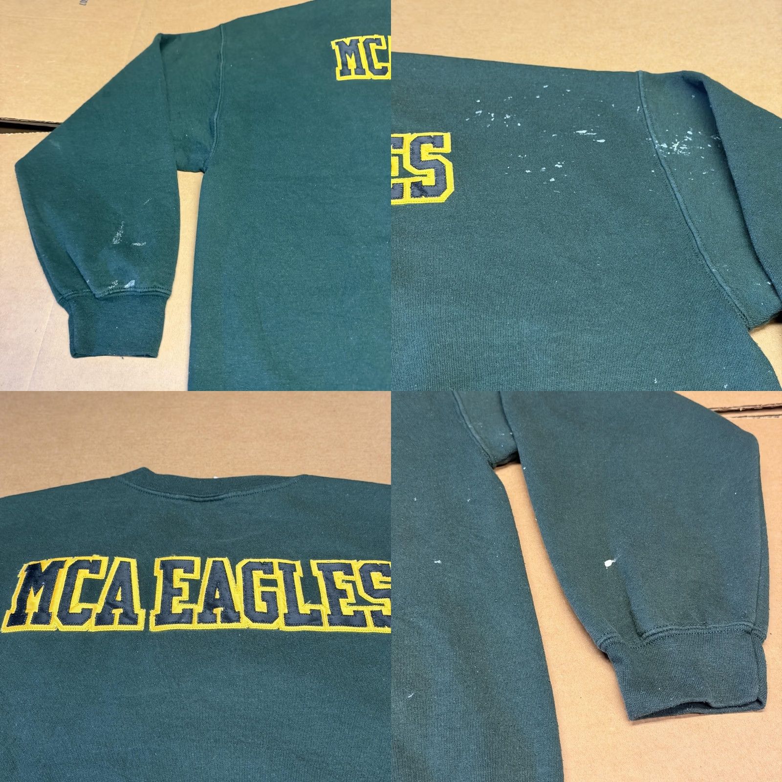 Gildan Gildan Heavy Blend Sweatshirt Mens XL Green Maranatha 2021 MCA Eagles Graphic Crew Neck Pullover Fleece Size US XL / EU 56 / 4 - 9 Thumbnail