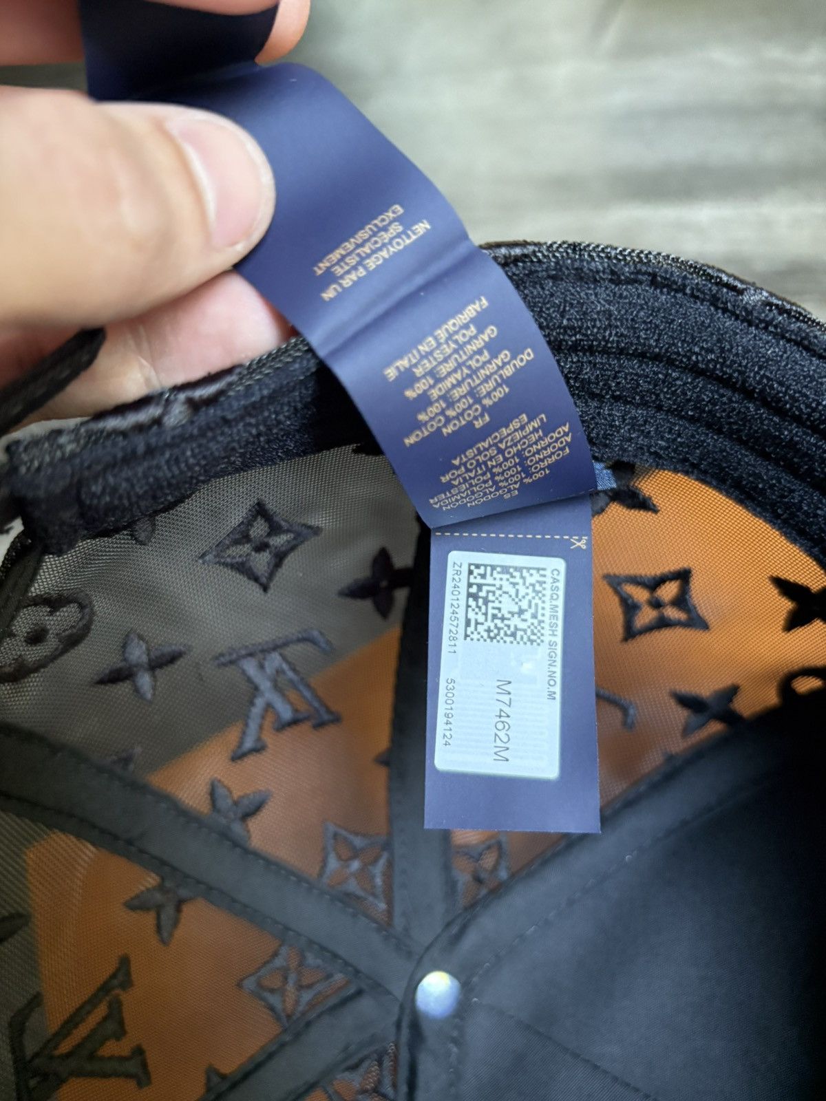 Louis Vuitton × Tyler The Creator Louis Vuitton x Tyler the Creator Mesh Signature Hat Black Size ONE SIZE - 11 Thumbnail