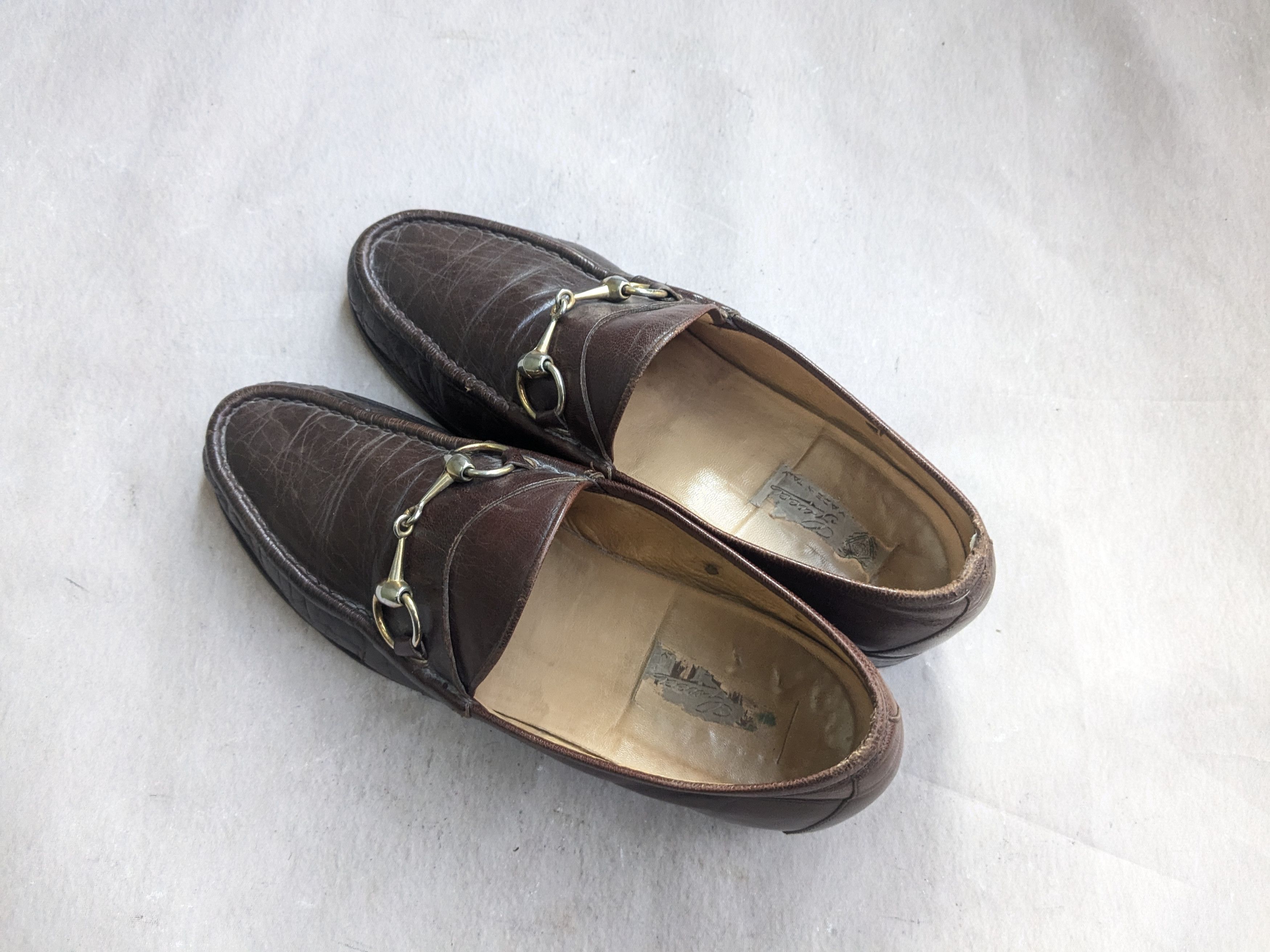 Gucci Vintage Gucci Horsebit Loafers Dark Brown Leather 8 Size US 8 / EU 41 - 14 Thumbnail