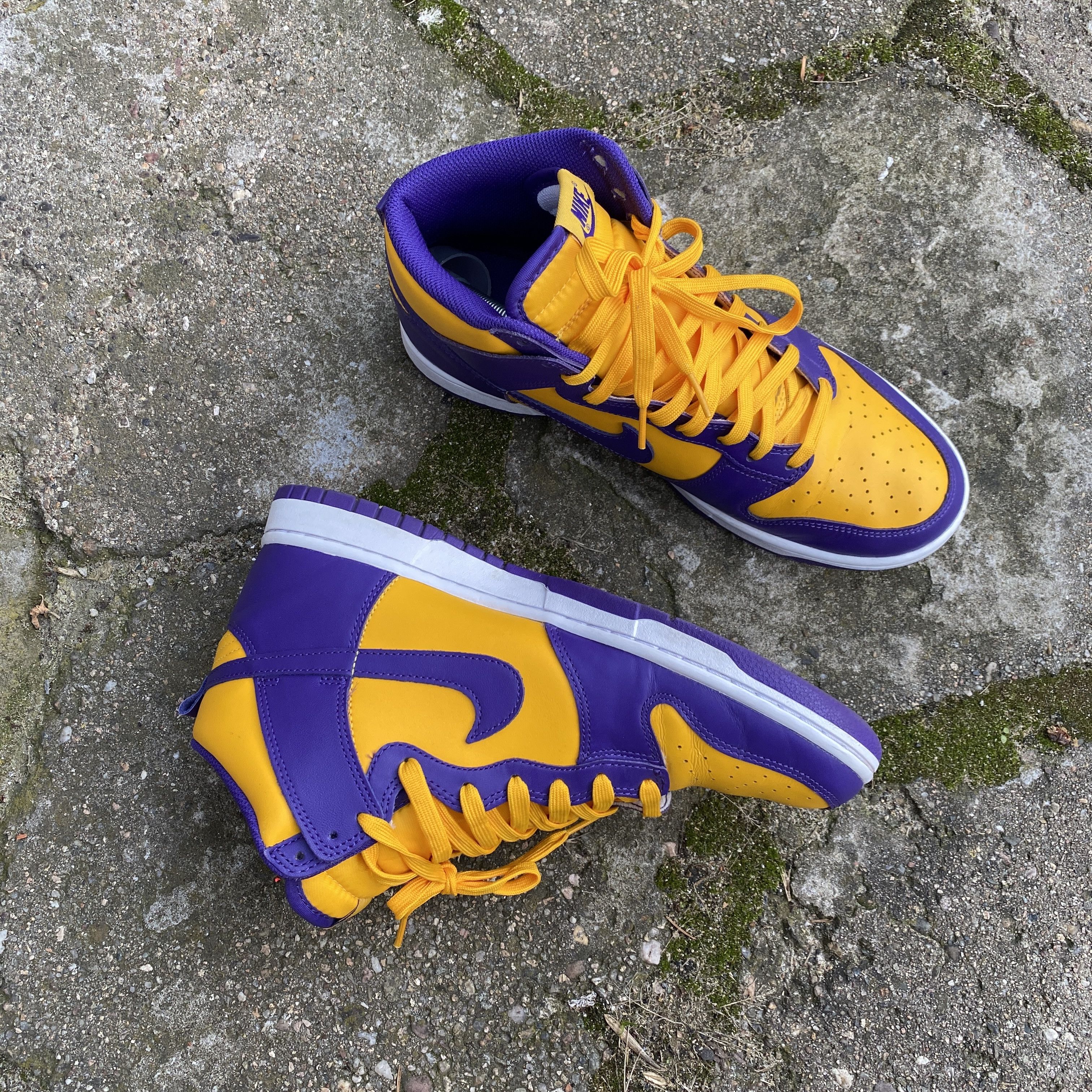 NBA × Nike Nike Dunk High LA Lakers yellow purple - us 10 Size US 10 / EU 43 - 5 Thumbnail