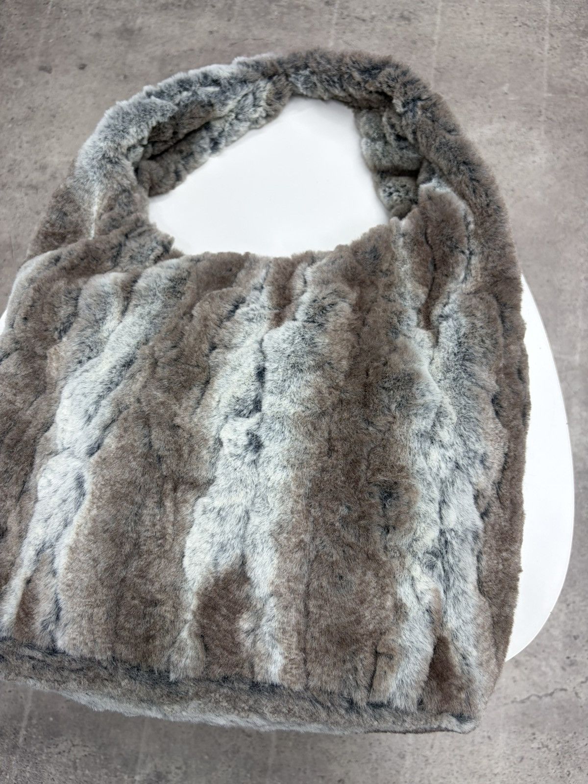 KMRii Vintage Fur Hobo Shoulder Bag Y2K Rabbit Archive KMRii Style Size ONE SIZE - 9 Thumbnail