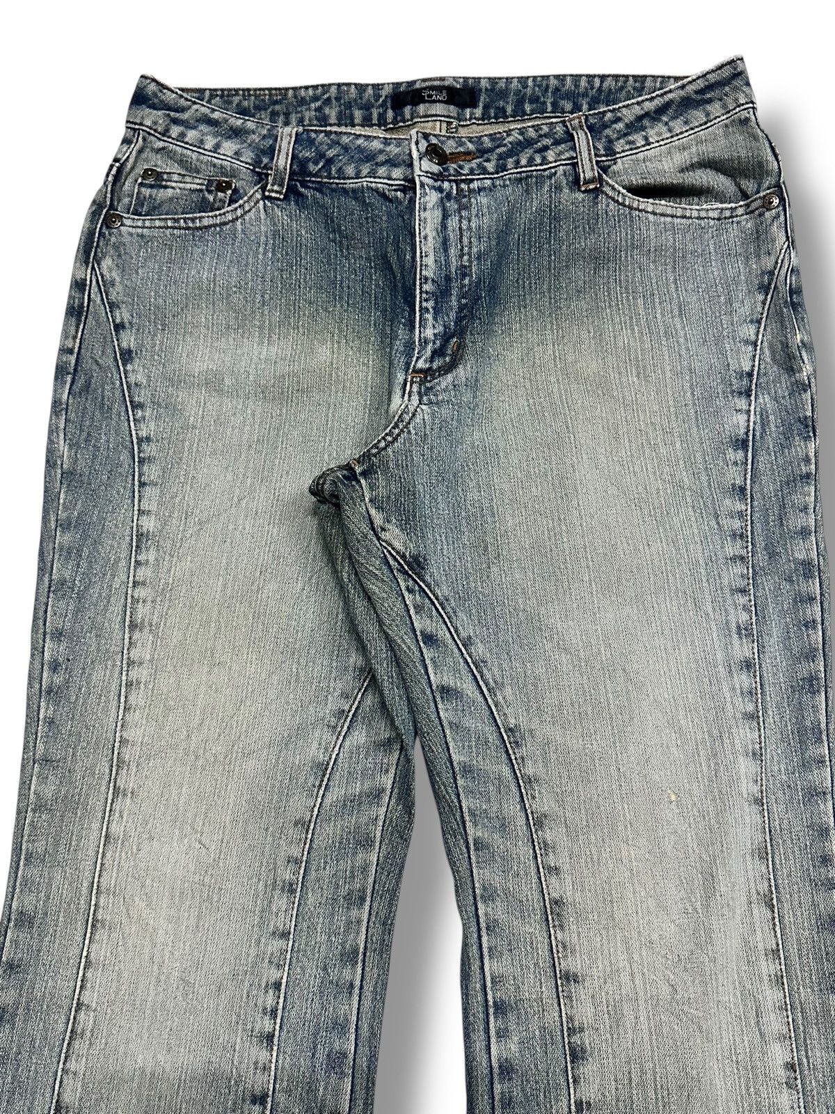 Japanese Brand Flare Japan Jeans Wideleg Loose Style With Faded Wash Size US 32 / EU 48 - 4 Thumbnail