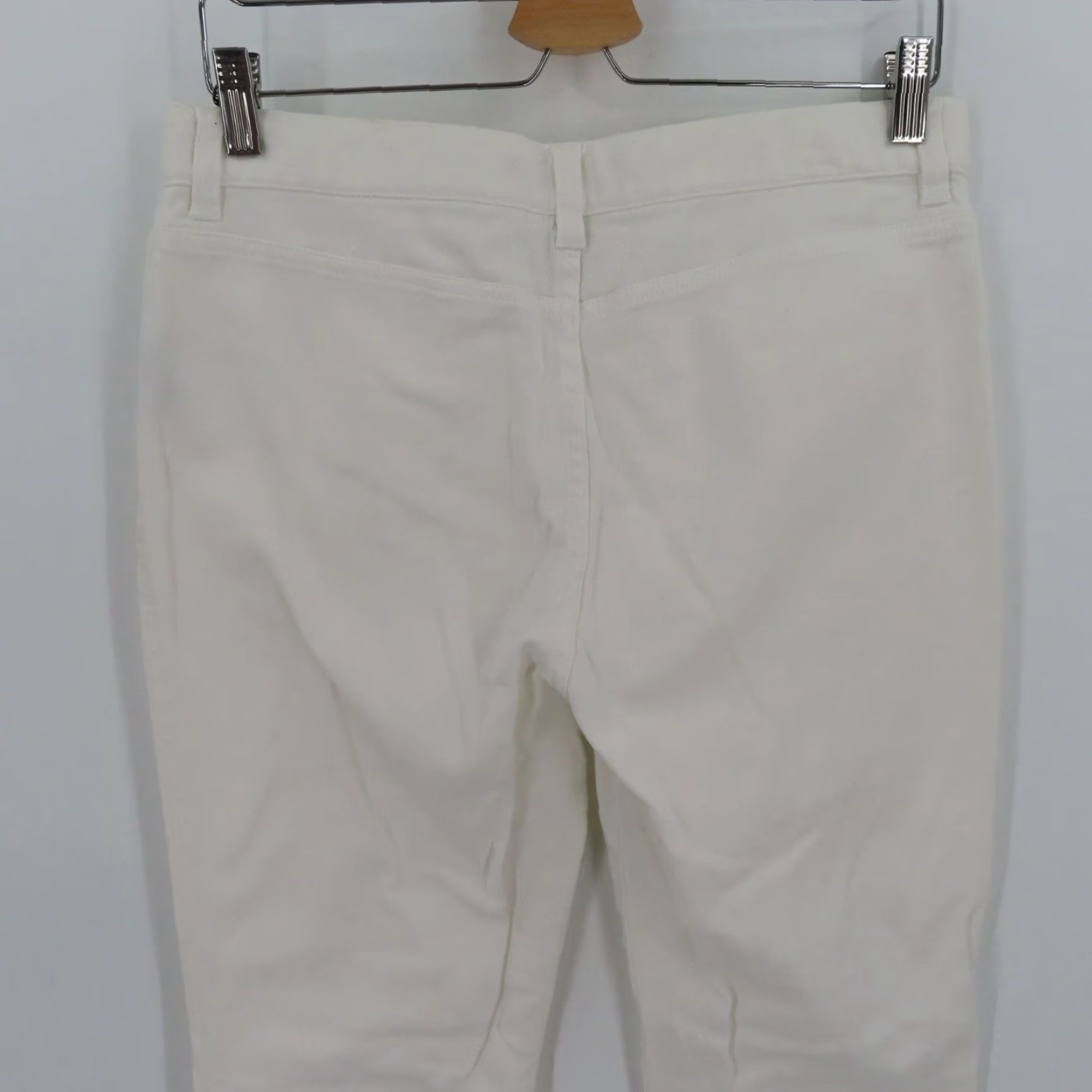 Ralph Lauren Ralph Lauren Womens Jeans LRL Lauren Jeans Co Straight Leg 6 White Denim Pockets Zip Button Size 28" / US 6 / IT 42 - 6 Thumbnail