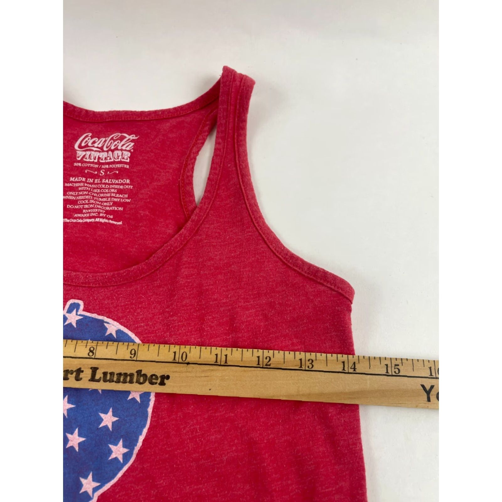 Vintage Coca-Cola Tank Top Women's Size S Red Sleeveless Racerback Patriotic Size S / US 4 / IT 40 - 5 Thumbnail