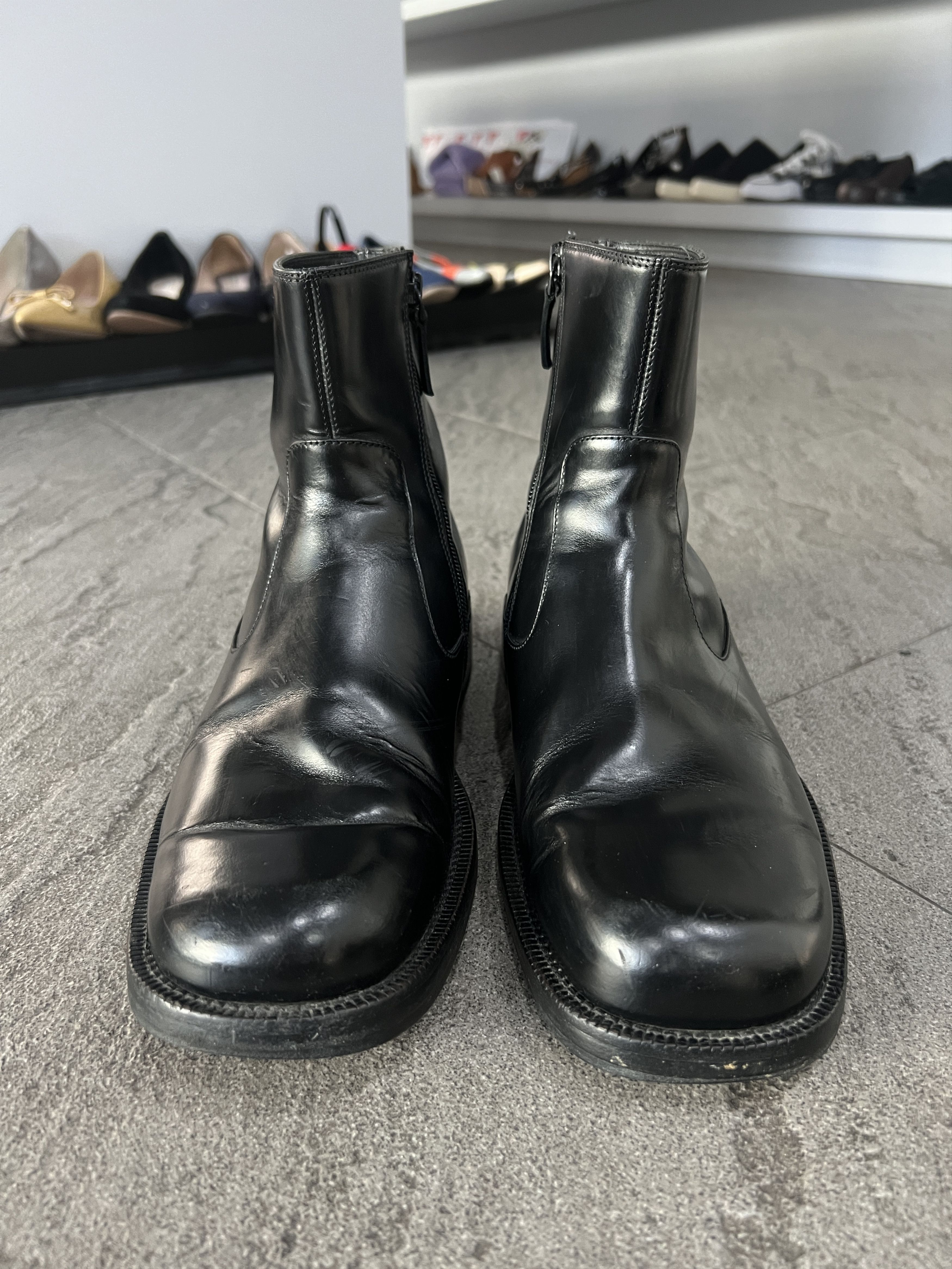 Balenciaga Balenciaga Leather Zip Boots Black EU41 Made Italy Size US 8 / EU 41 - 4 Thumbnail