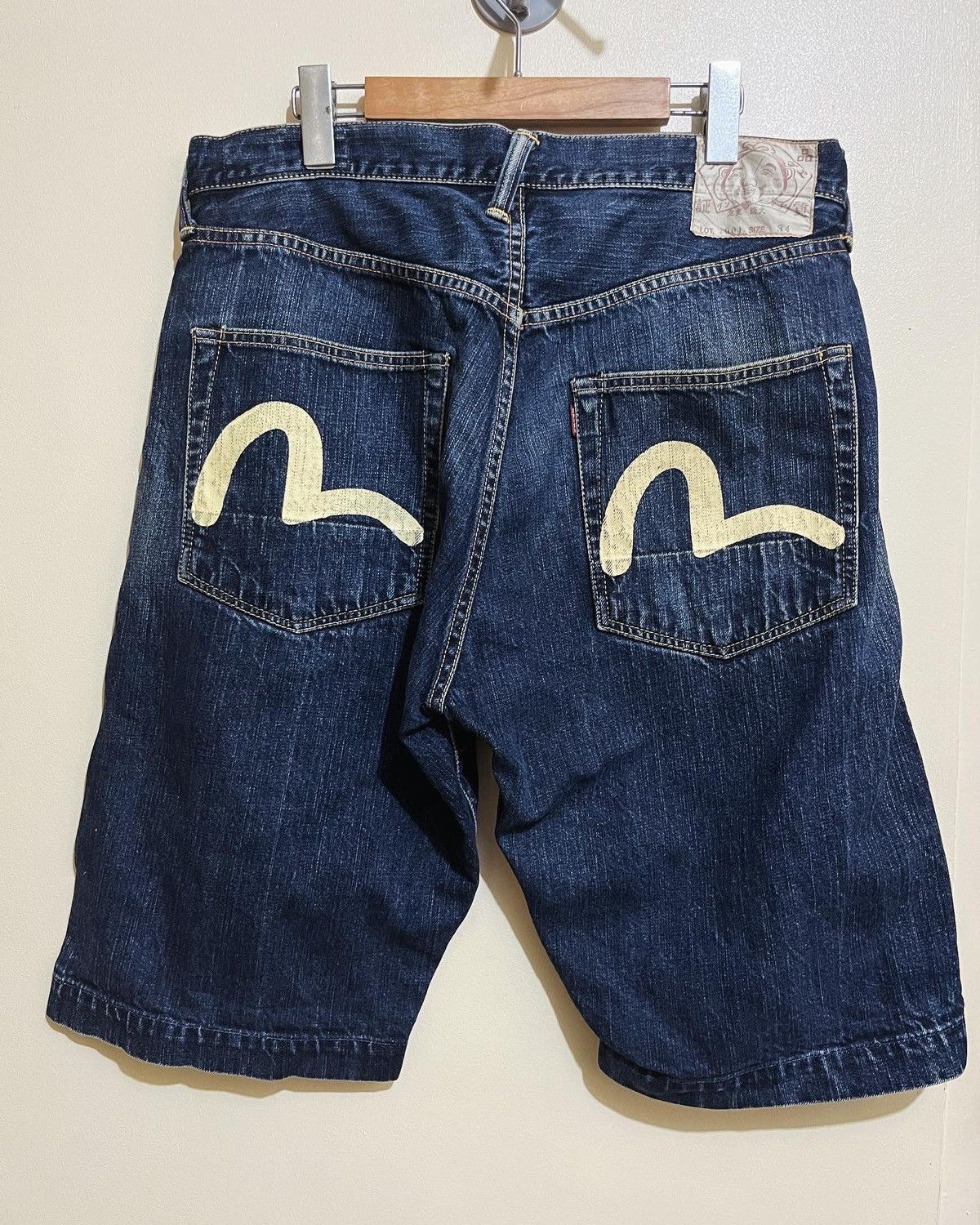 image of Evisu Seagull Jorts in Denim, Men's (Size 36)