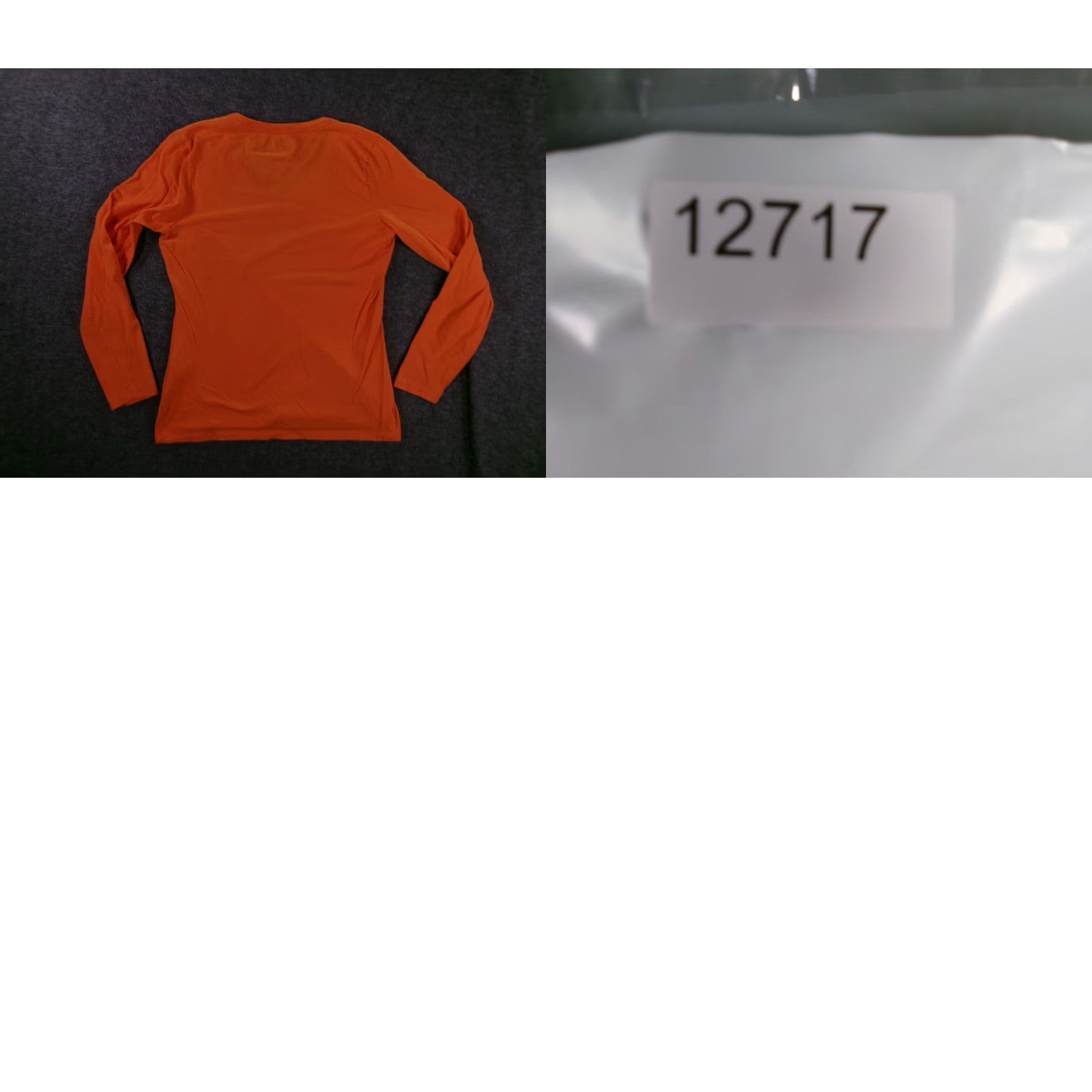 Hanes Hanes Women’s Long Sleeve V-Neck T-Shirt Size S Orange Classic Casual Basic Size S / US 4 / IT 40 - 8 Thumbnail