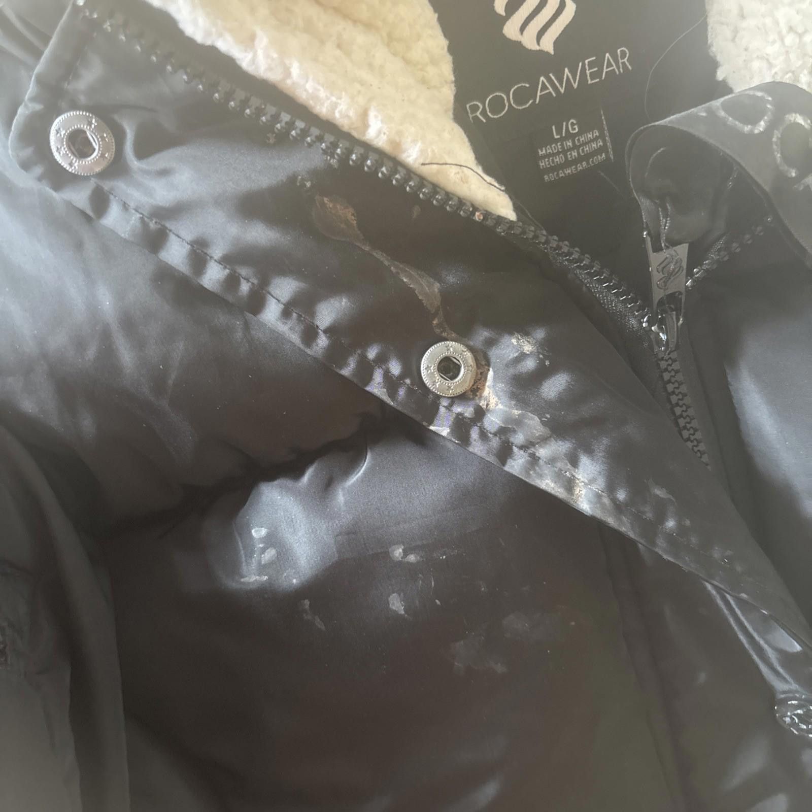 Rocawear Roca Wear Y2K Authentic Hooded Embroidered Puffer Coat Fur Size L / US 10 / IT 46 - 5 Thumbnail