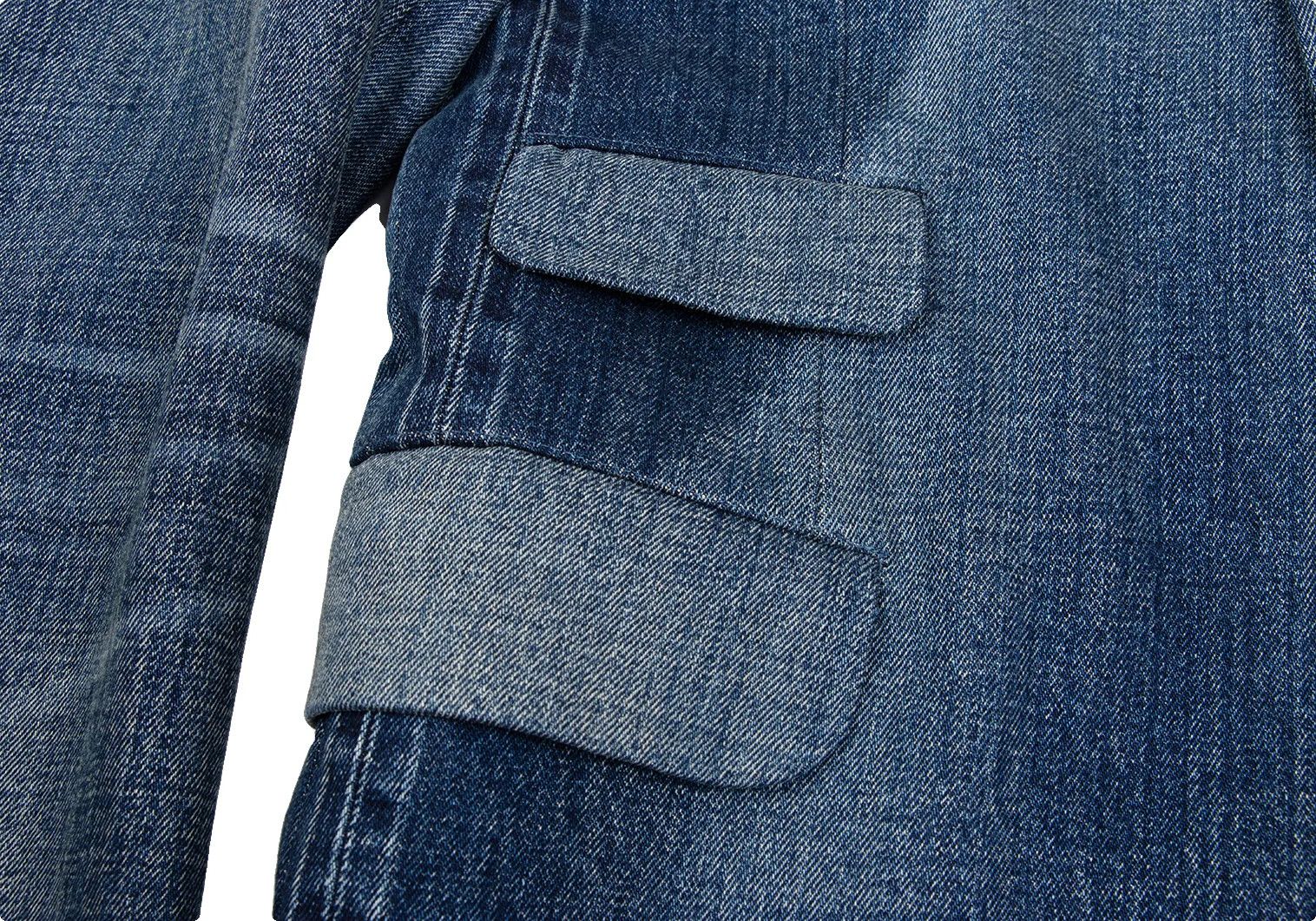Junya Watanabe Mesh-lined Denim Tailored Jacket in Indigo, Size S Size US S / EU 44-46 / 1 - 9 Thumbnail