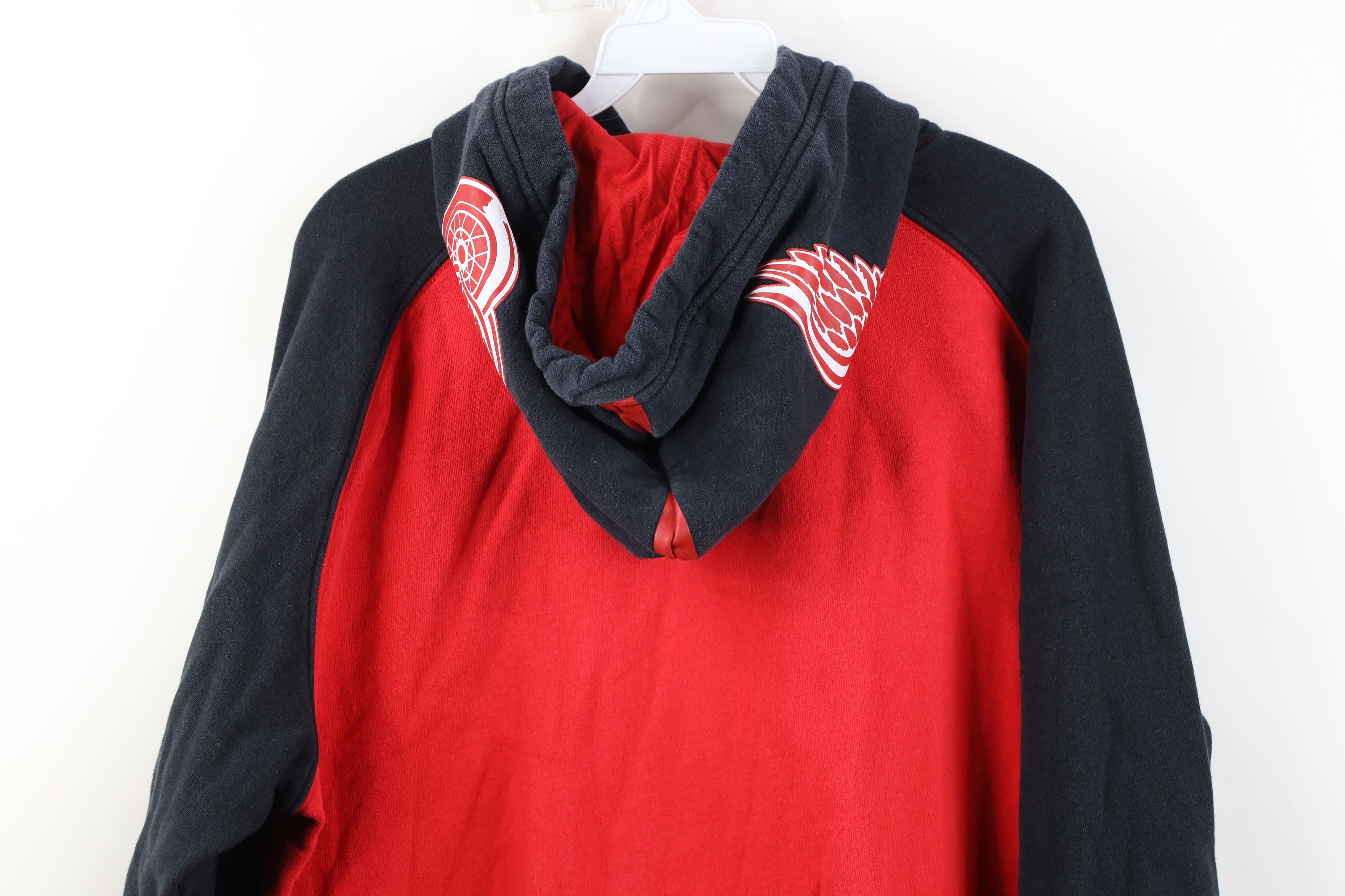 Reebok Vintage Reebok Spell Out Detroit Red Wings Hockey Hoodie Red Size US M / EU 48-50 / 2 - 15 Thumbnail