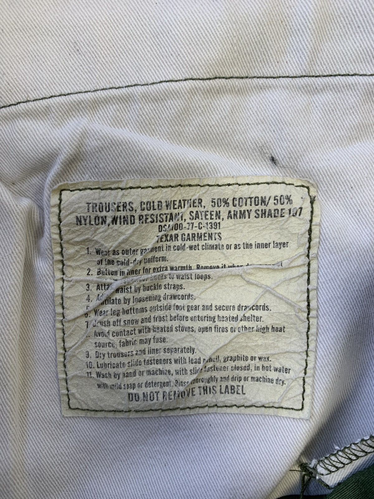 Other Vintage US Army M65 Cold Weather Pants OG-107 Vietnam 1971 Size US 28 / EU 44 - 3 Thumbnail