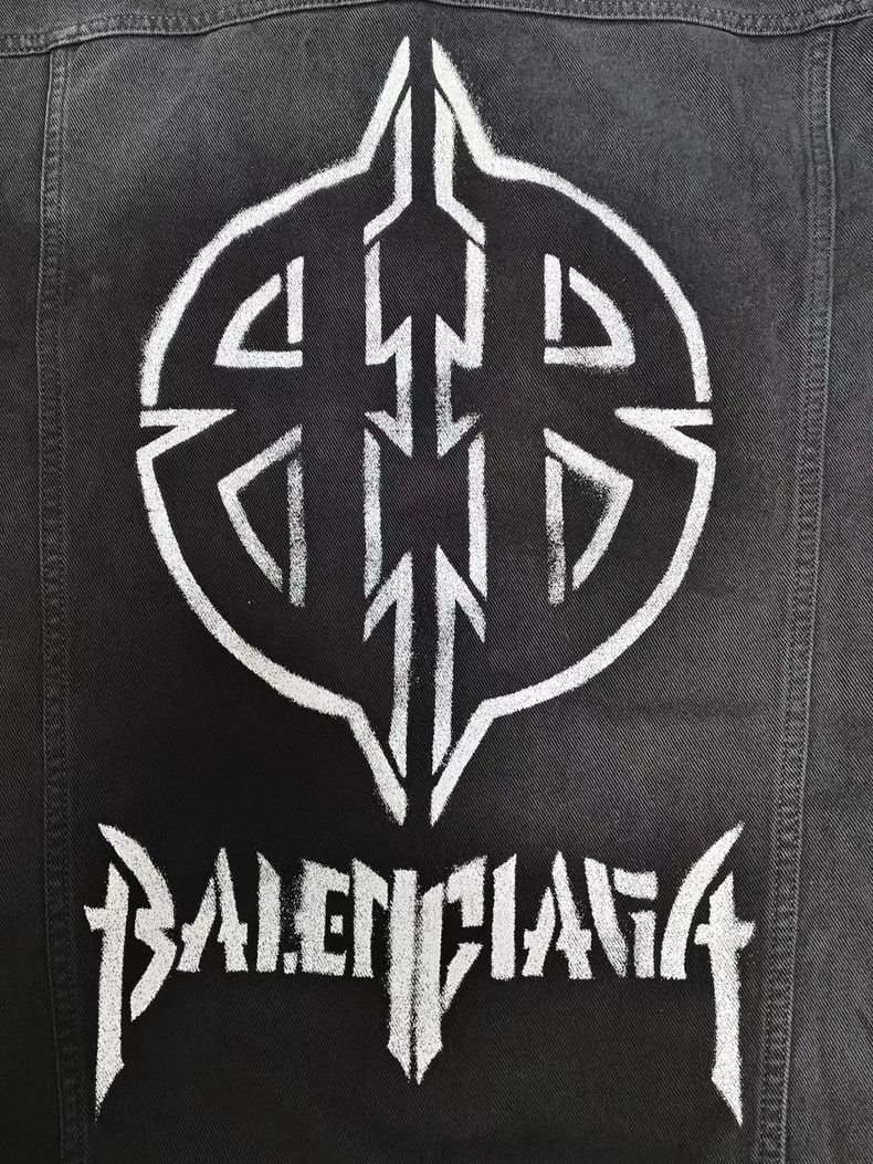 Balenciaga Balenciaga 24 Fall Dirty Old Bitcoin BB Metal Totem Denim J Size US L / EU 52-54 / 3 - 4 Thumbnail