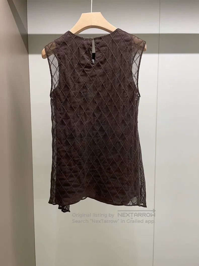 Brunello Cucinelli Brunello Cucinelli Dark brown cotton faux two-piece vest Size S / US 4 / IT 40 - 2 Thumbnail