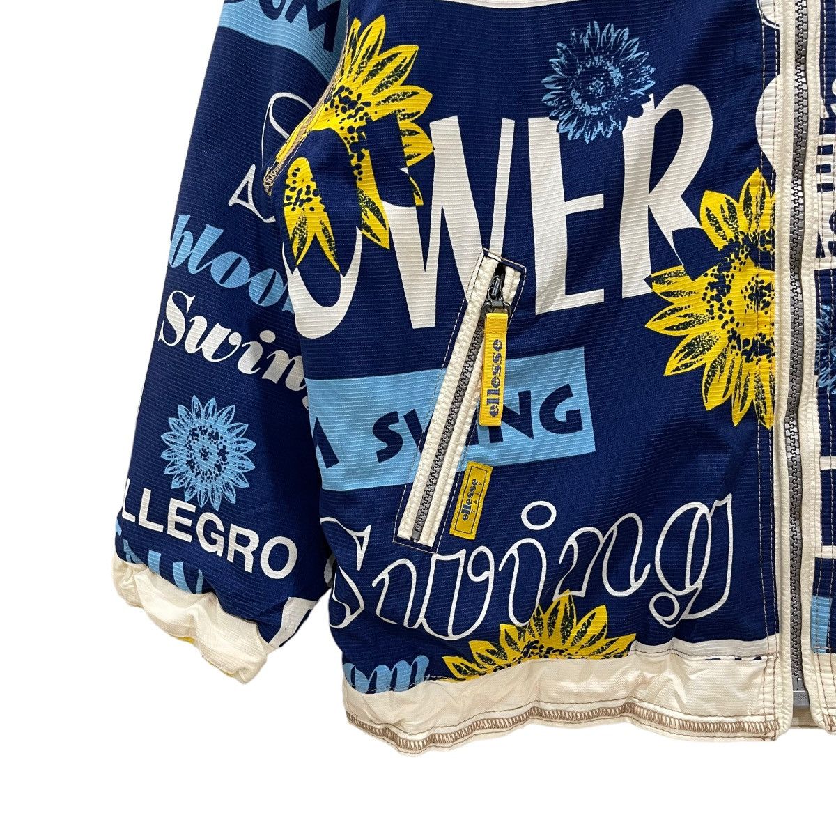 Ellesse × Vintage Vintage Ellesse Sunflower Perugia Reversible Hoodie Jacket Size US M / EU 48-50 / 2 - 7 Thumbnail
