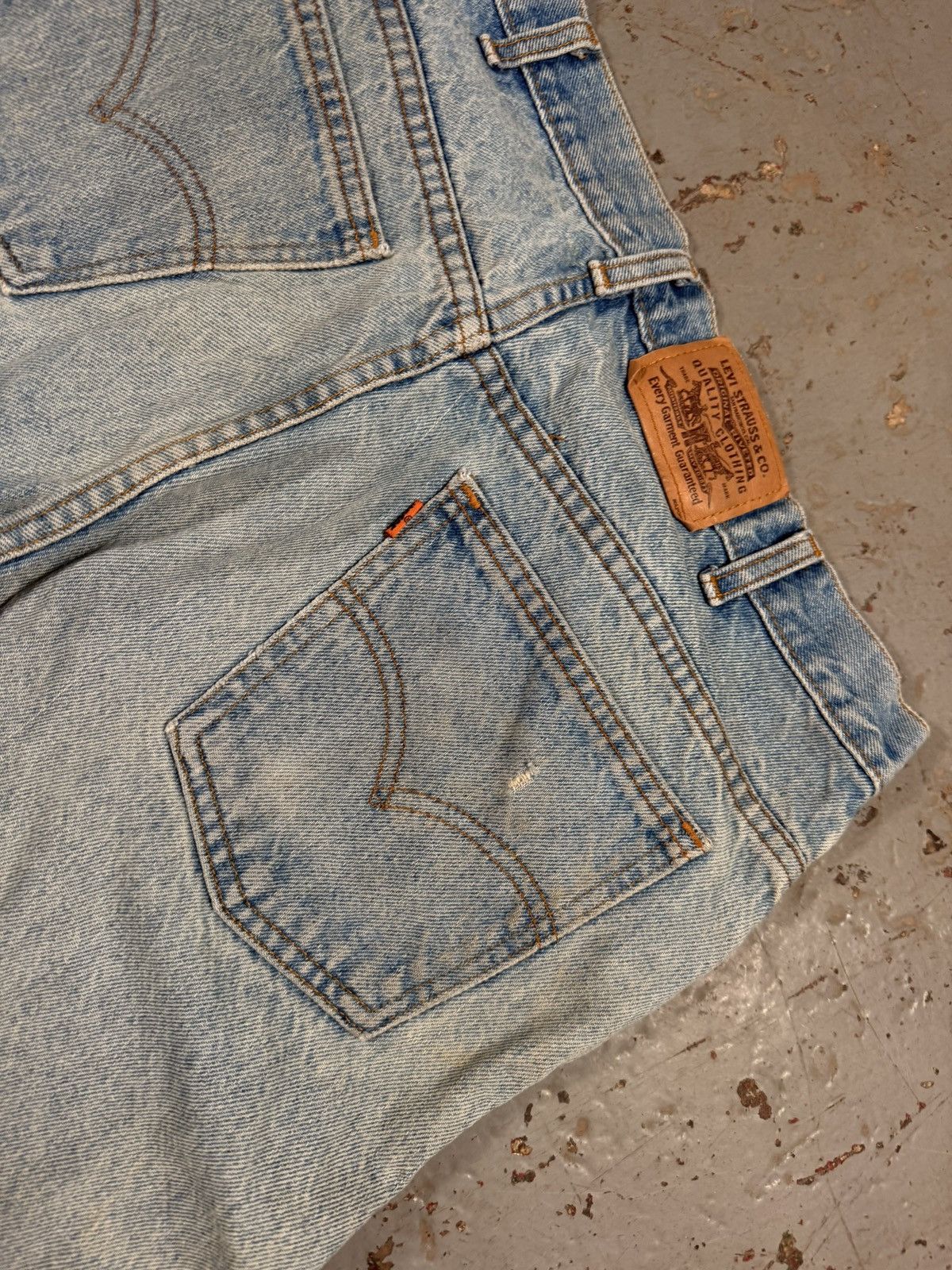 Levi's Vintage Clothing Vintage Distressed Orange Tag Levis Denim Size US 32 / EU 48 - 6 Thumbnail
