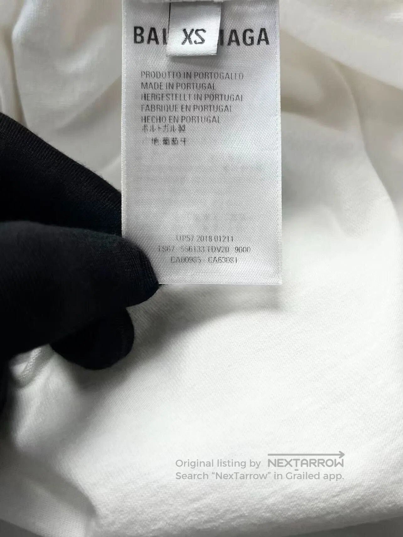 Balenciaga Balenciaga Tech Tee White with Logo Embroidery. Size US XS / EU 42 / 0 - 6 Thumbnail