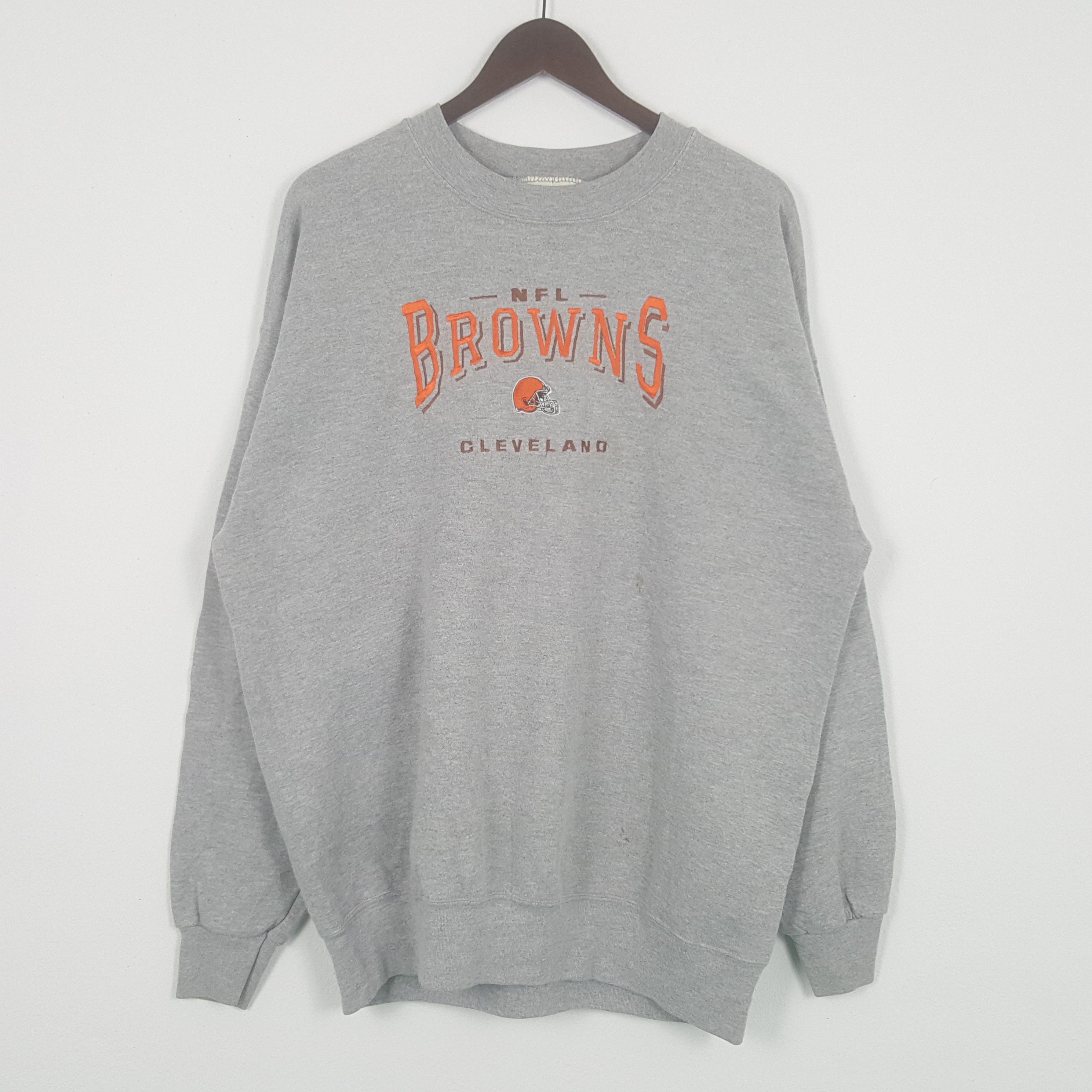 image of Lee x Nfl Vintage Nfl Browns Cleveland Sweatshirt in Grey, Men's (Size XL)