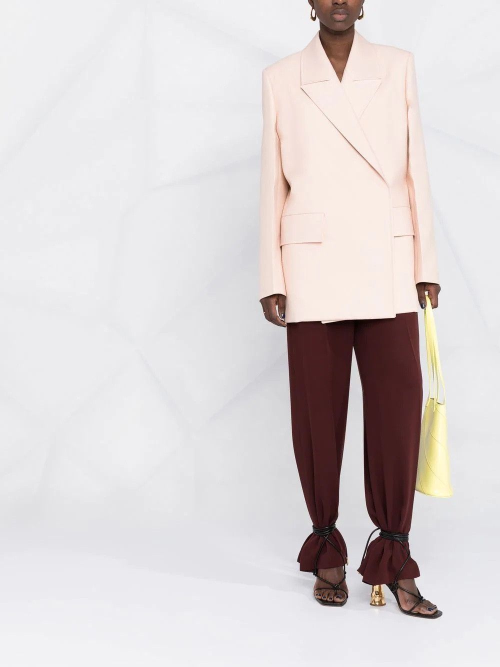 Jil Sander o1y0925 Coat in Blush Size XS / US 0-2 / IT 36-38 - 4 Thumbnail