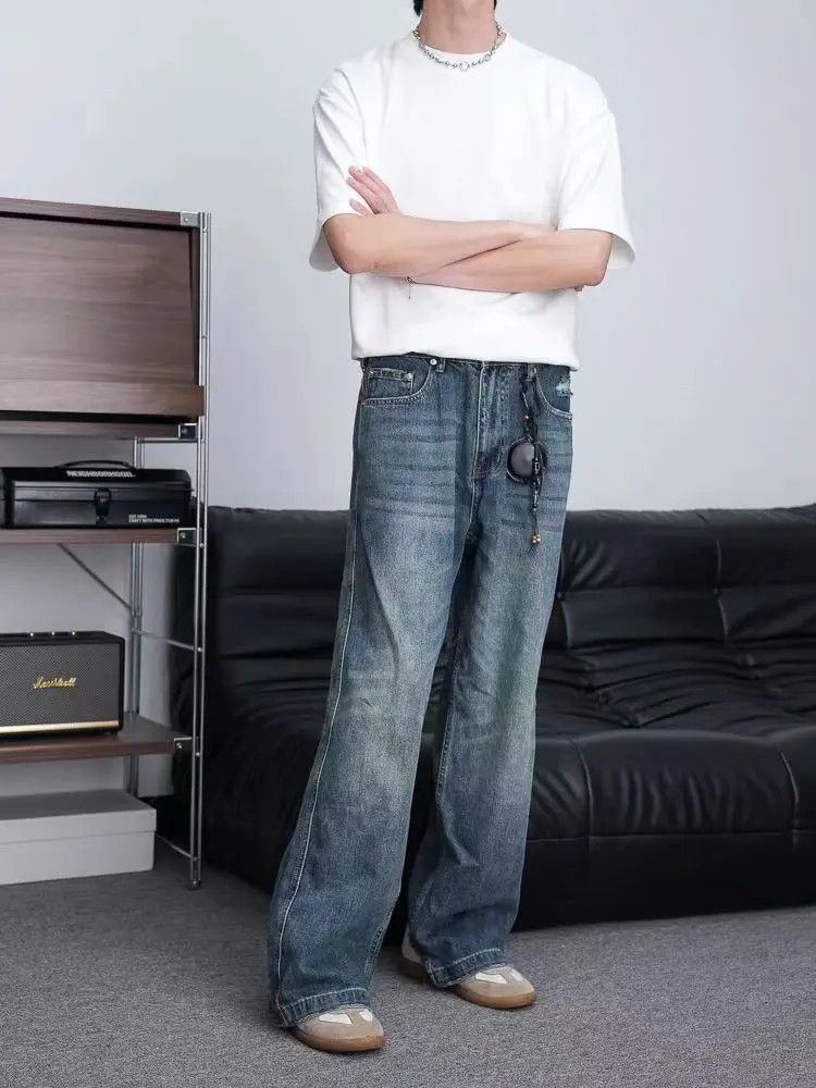 Designer × Japanese Brand × Vintage Straight leg washed vintage jeans Size US 31 - 2 Thumbnail