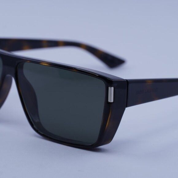 Saint Laurent Paris Saint Laurent SL 757 002 Sunglasses Havana Square Frame Size ONE SIZE - 4 Thumbnail