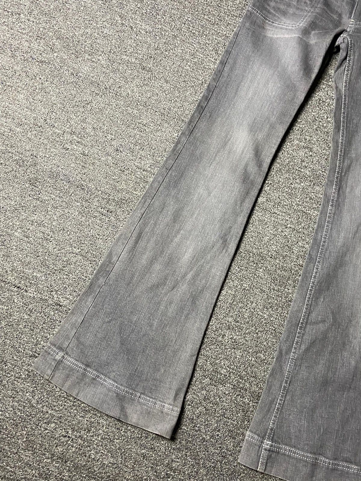 Japanese Brand Rouge Diamant Flare Wide Jeans (161) Size 25" / US 0 / IT 36 - 7 Thumbnail