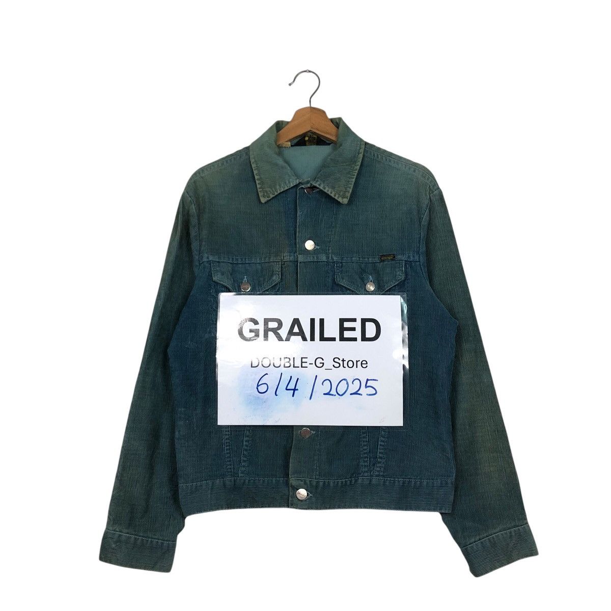 Vintage 📌Vintage Trucker Chore Corduroy Jacket Wrangler Usa Size US M / EU 48-50 / 2 - 1 Thumbnail