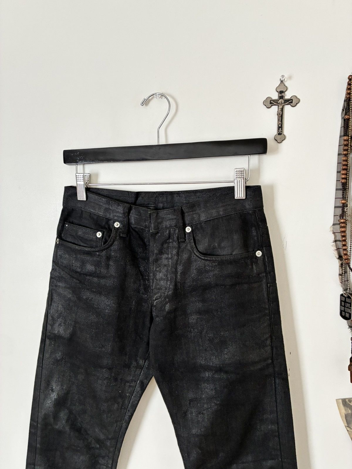 Dior Dior Homme AW07 Waxed Denim Size US 27 - 2 Thumbnail