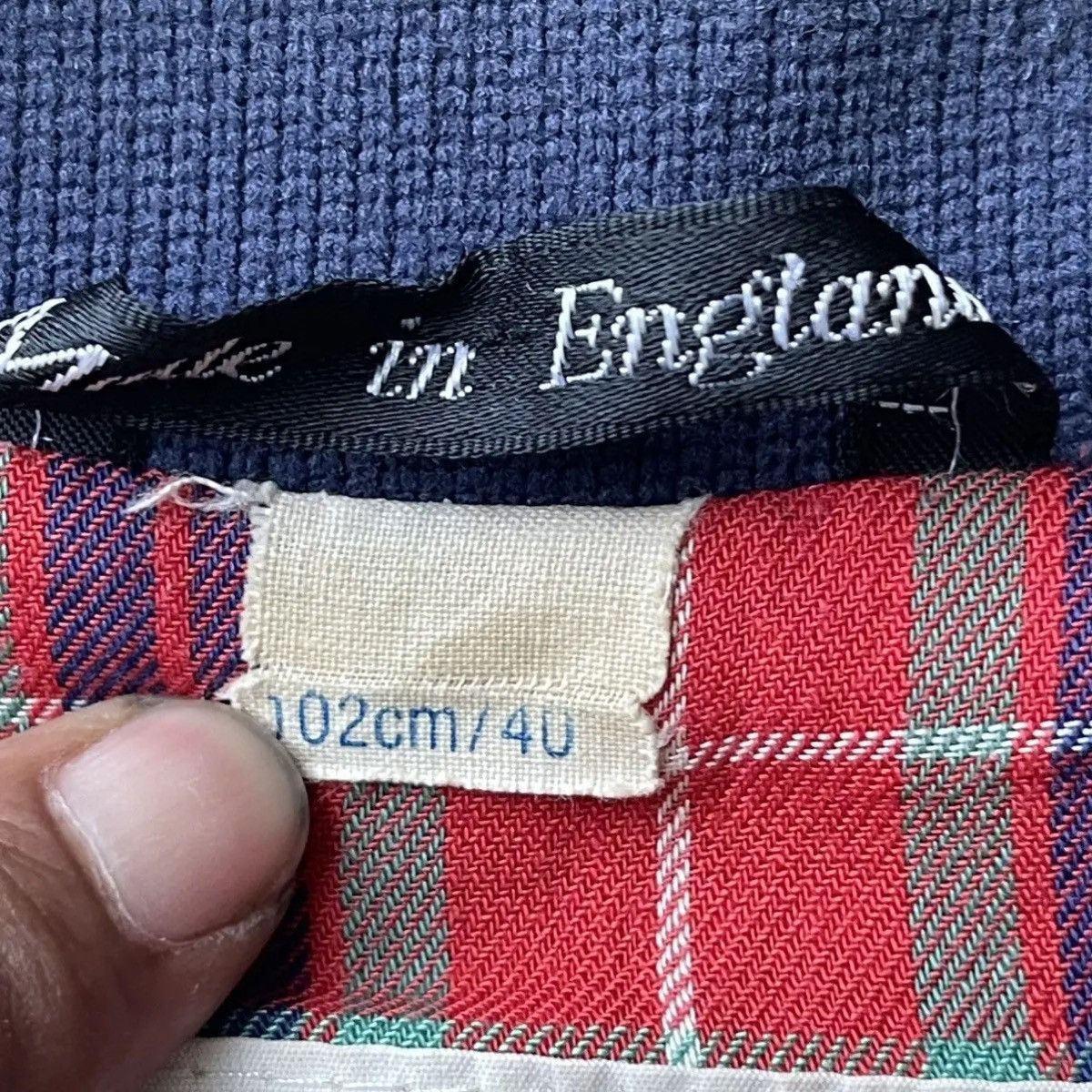Baracuta Vintage Baracuta G9 Classic Jacket Navy Blue - Fraser Tartan Size US M / EU 48-50 / 2 - 12 Thumbnail