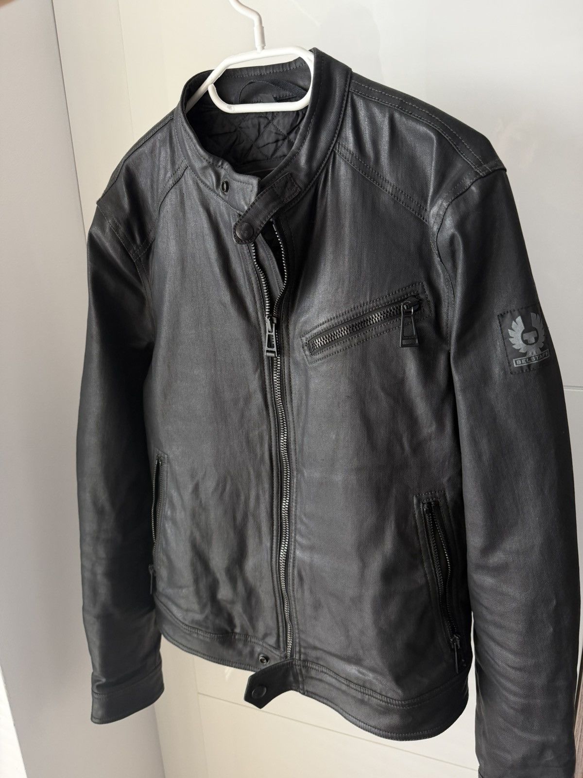 Belstaff Belstaff Waxed Cotton Moto Racer Bomber Jacket Size US M / EU 48-50 / 2 - 7 Thumbnail