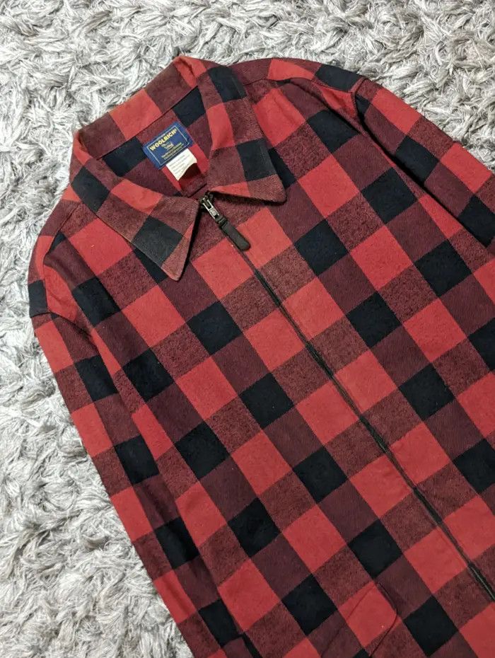 Woolrich Woolen Mills Vintage Woolrich Woolen Mills Checkered Wool Flannel Jacket Size US L / EU 52-54 / 3 - 5 Thumbnail