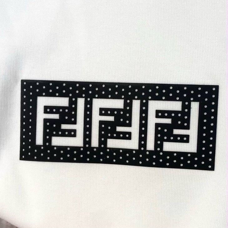 Fendi FENDI FF MESH SHORT-SLEEVE HOODIE Size US L / EU 52-54 / 3 - 4 Thumbnail