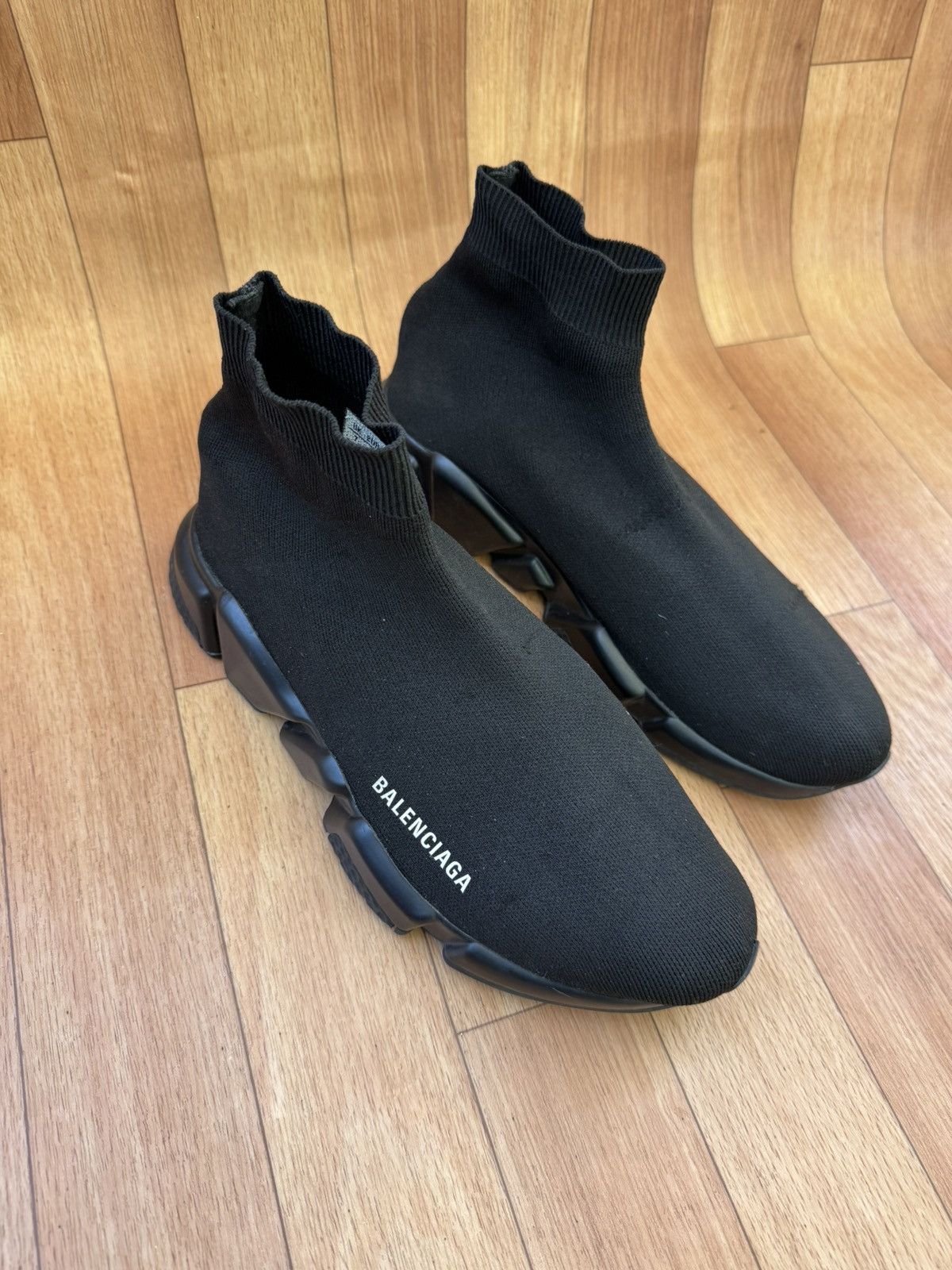 Balenciaga Balenciaga All Black Socks Trainers Size US 8 / EU 41 - 5 Thumbnail