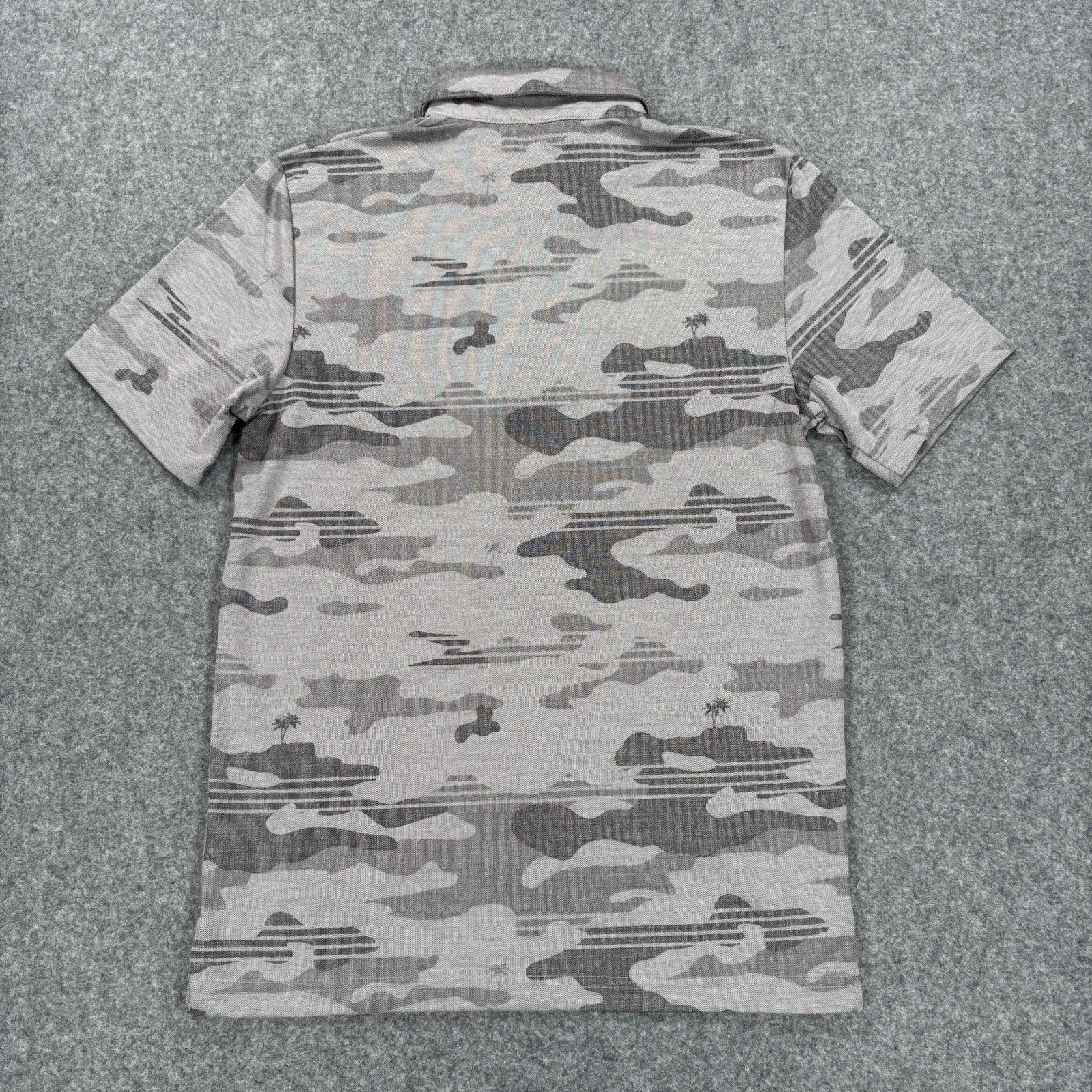 TravisMathew Travis Mathew Beachside Stealth Polo Men’s Small Gray Camo Size US S / EU 44-46 / 1 - 2 Thumbnail