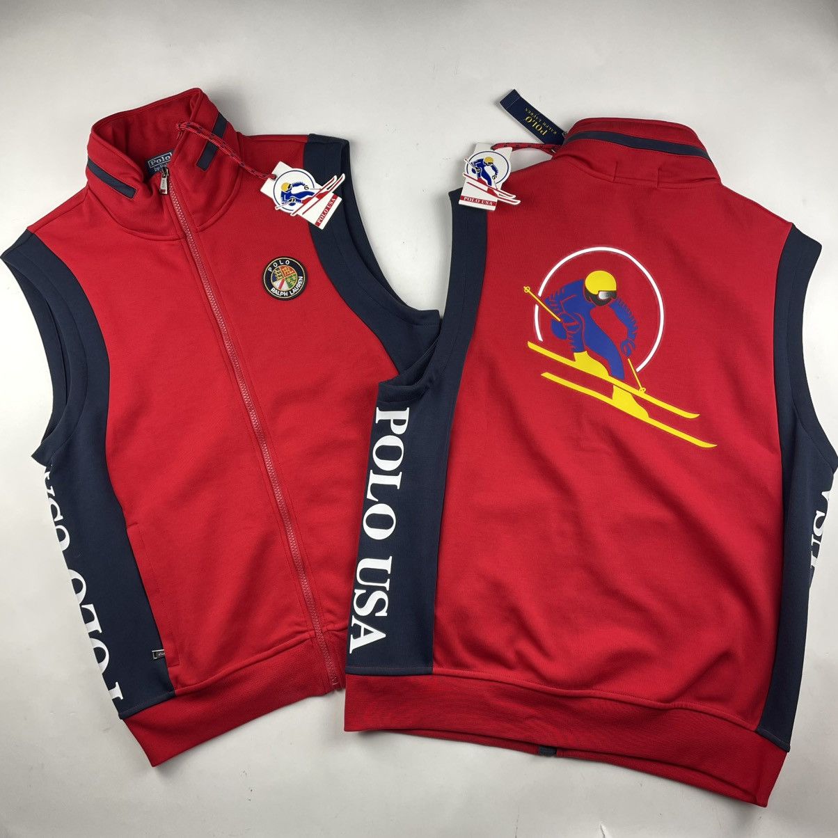 Polo Ralph Lauren ‘92 Collection Polo Ralph Lauren Suicide Ski Vest Sz M Size US M / EU 48-50 / 2 - 1 Thumbnail
