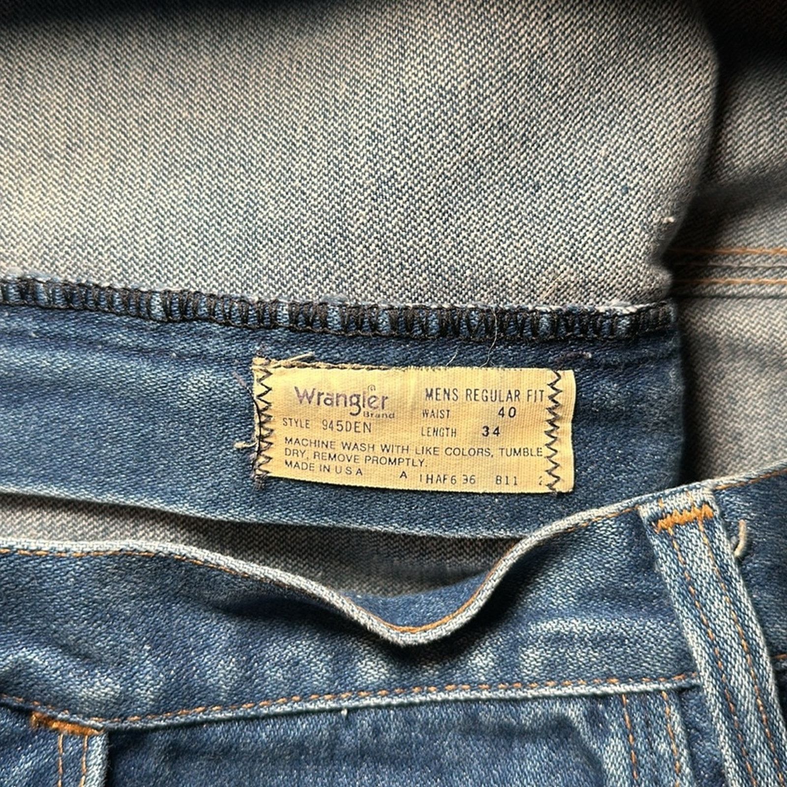 Wrangler Wrangler Vintage Cowboy Cut Slim Regular Fit Jeans - 40x34 Size US 40 / EU 56 - 8 Thumbnail