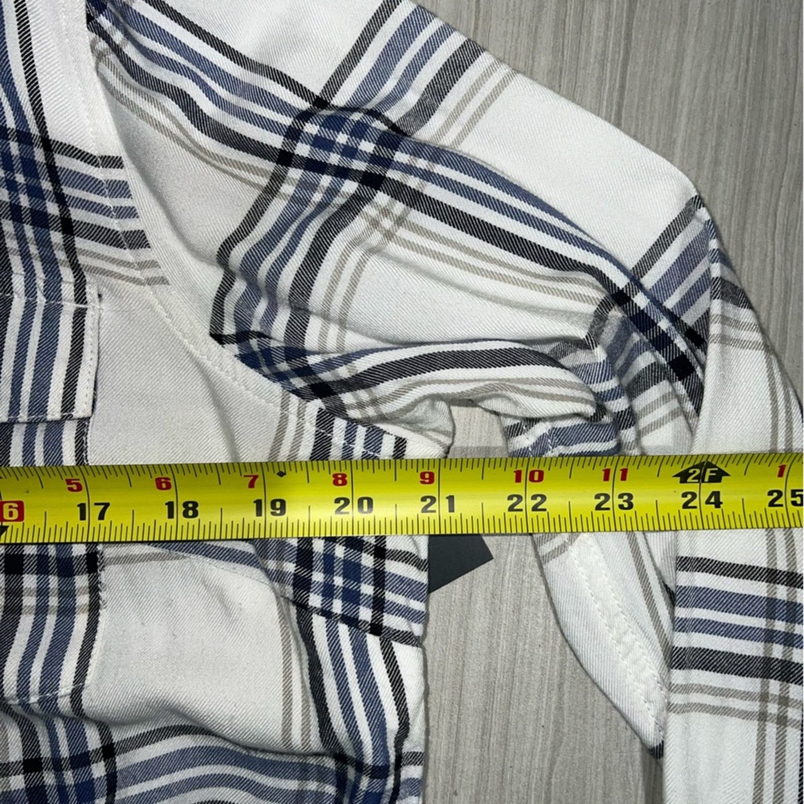 Harley Davidson Harley-Davidson Plaid White/Blue Long Sleeve Button-Up Size XL / US 12-14 / IT 48-50 - 6 Thumbnail