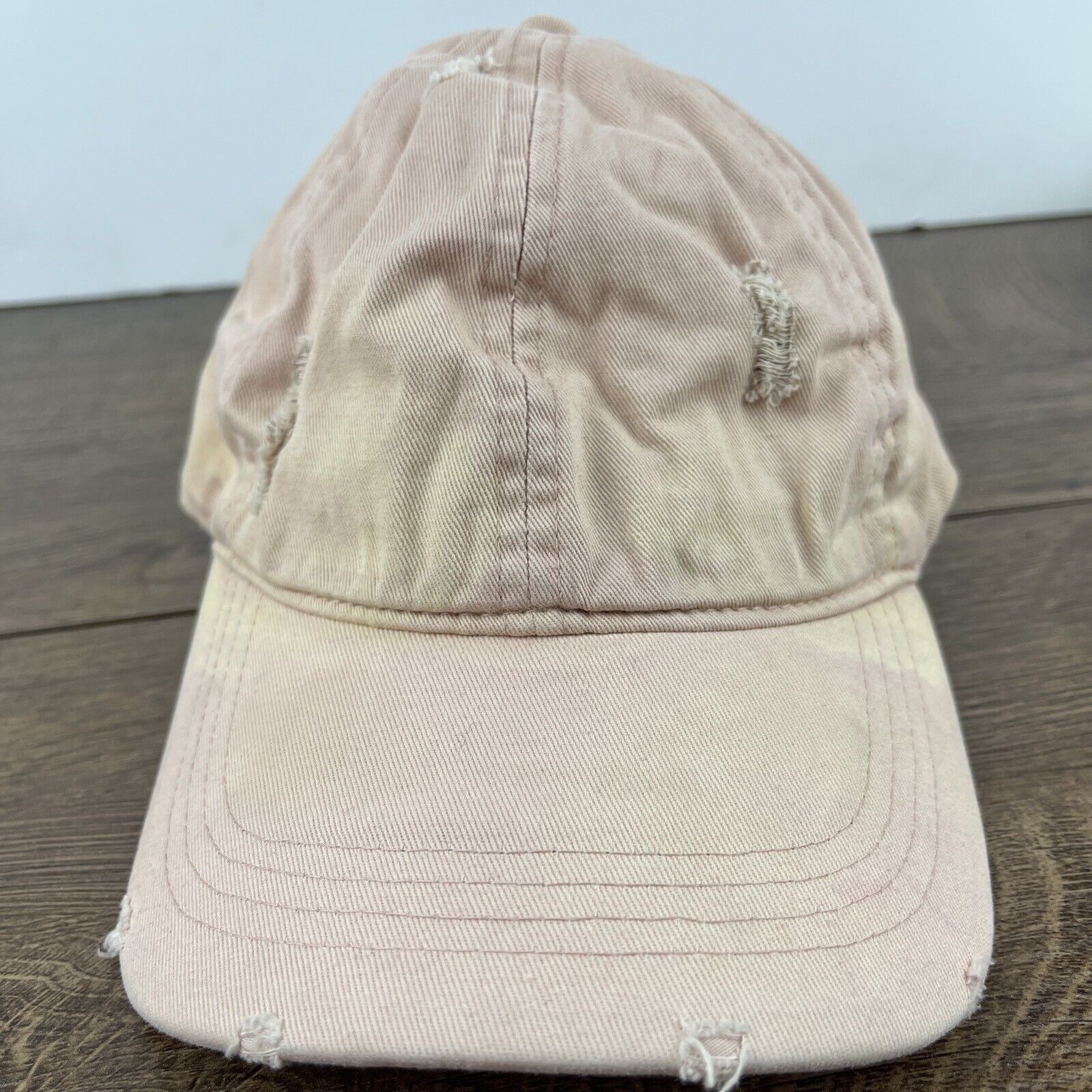 Other Faded Peach Hat Pink Hat Adjustable Adult Size Hat Cap Size ONE SIZE - 3 Thumbnail