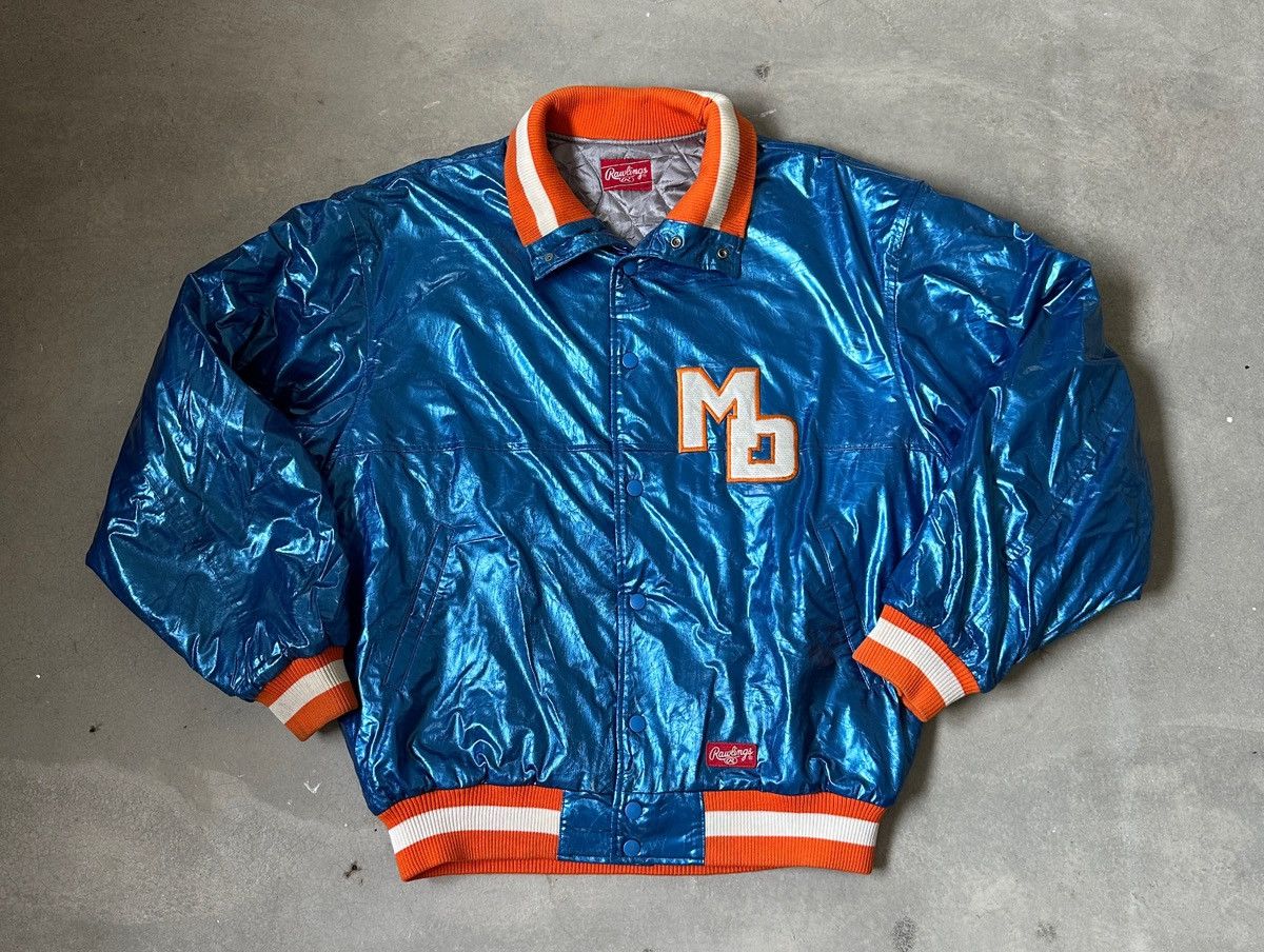 Japanese Brand VINTAGE RAWLINGS BASEBALL JACKET Size US XL / EU 56 / 4 - 2 Thumbnail