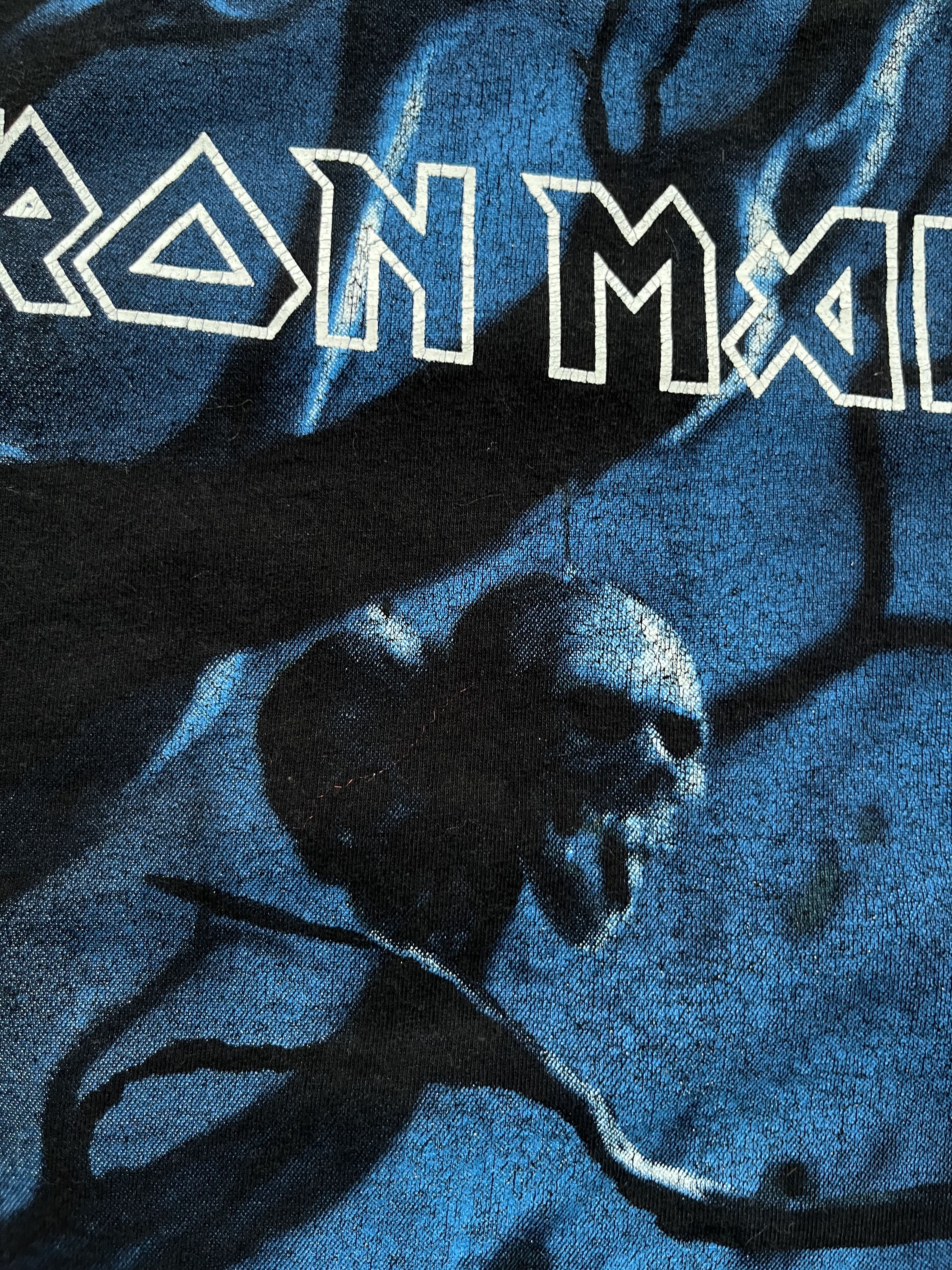 Band Tees Vintage 2007 Iron Maiden Black All Over Print T-Shirt Size US L / EU 52-54 / 3 - 9 Thumbnail