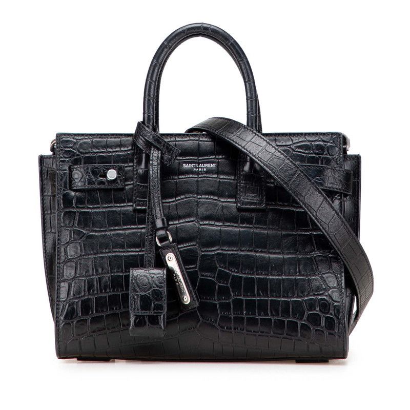 Leather Nano Sac De Jour Croc Yves Saint Laurent Saint Laurent Sac