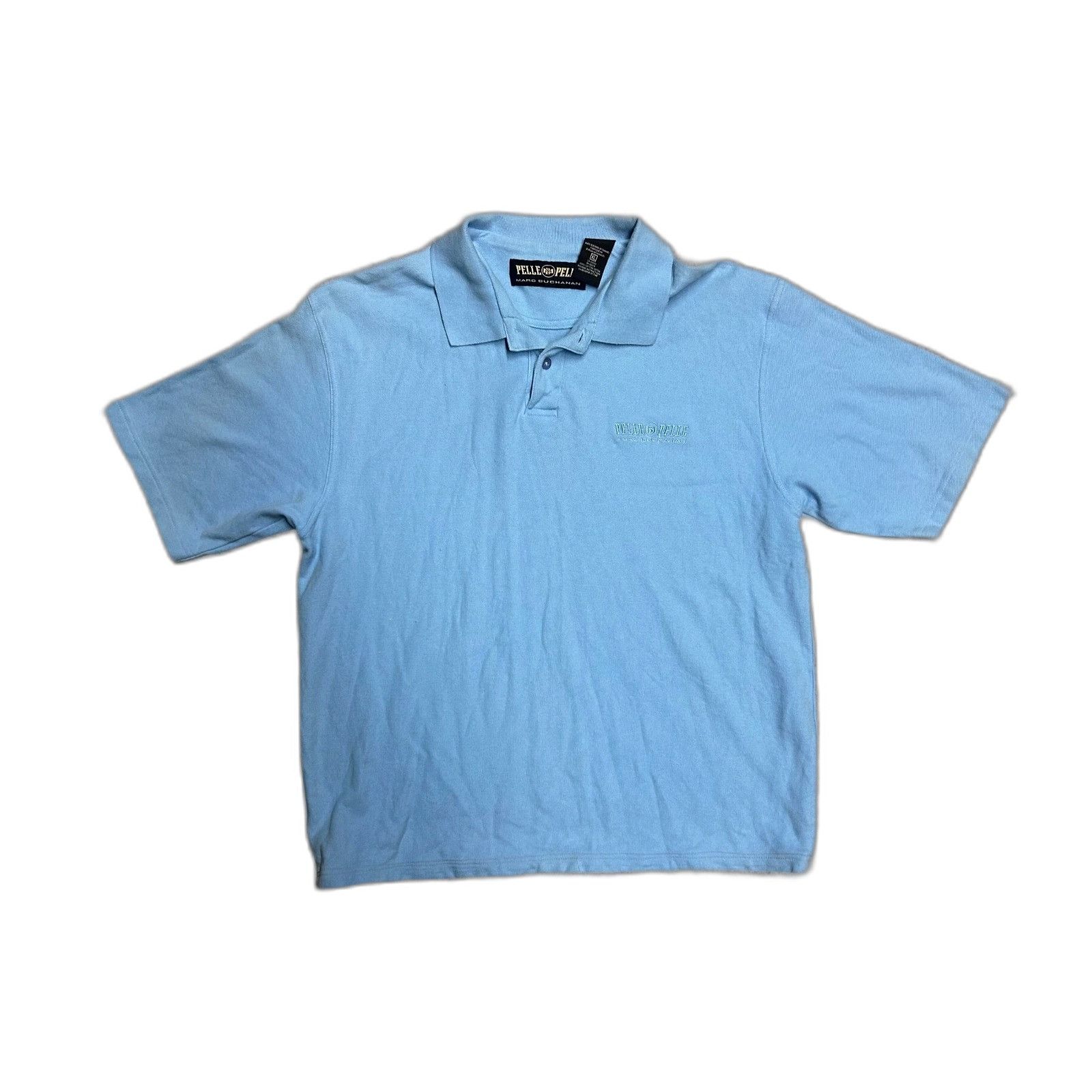 Pelle Pelle Pelle Pelle Marc Buchanan Blue Polo Shirt XL Size US XL / EU 56 / 4 - 1 Thumbnail
