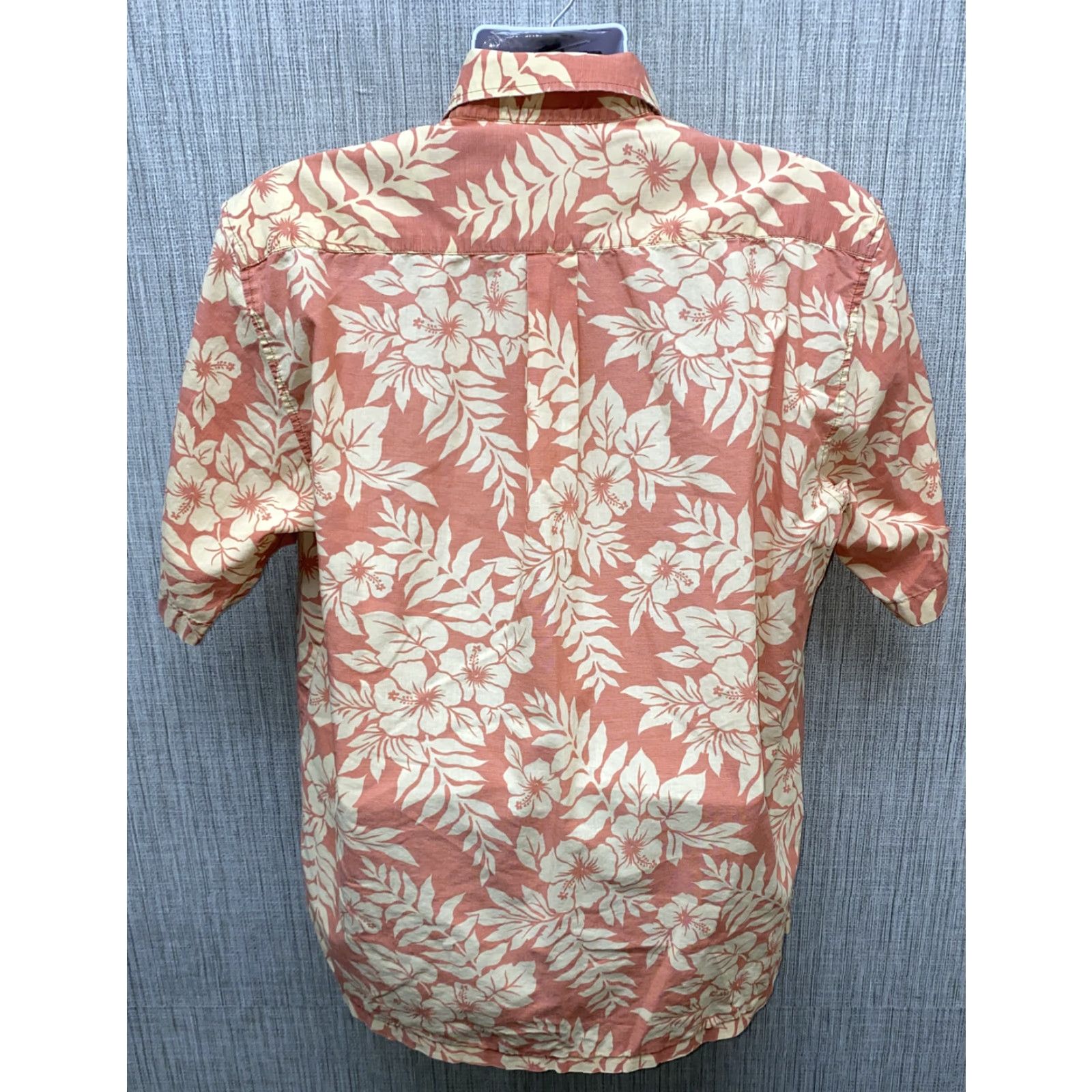 Vintage Ocean Motion Hawaiian Shirt Mens Orange Cotton Floral Print Button-Down Shirt XL Size US XL / EU 56 / 4 - 5 Thumbnail